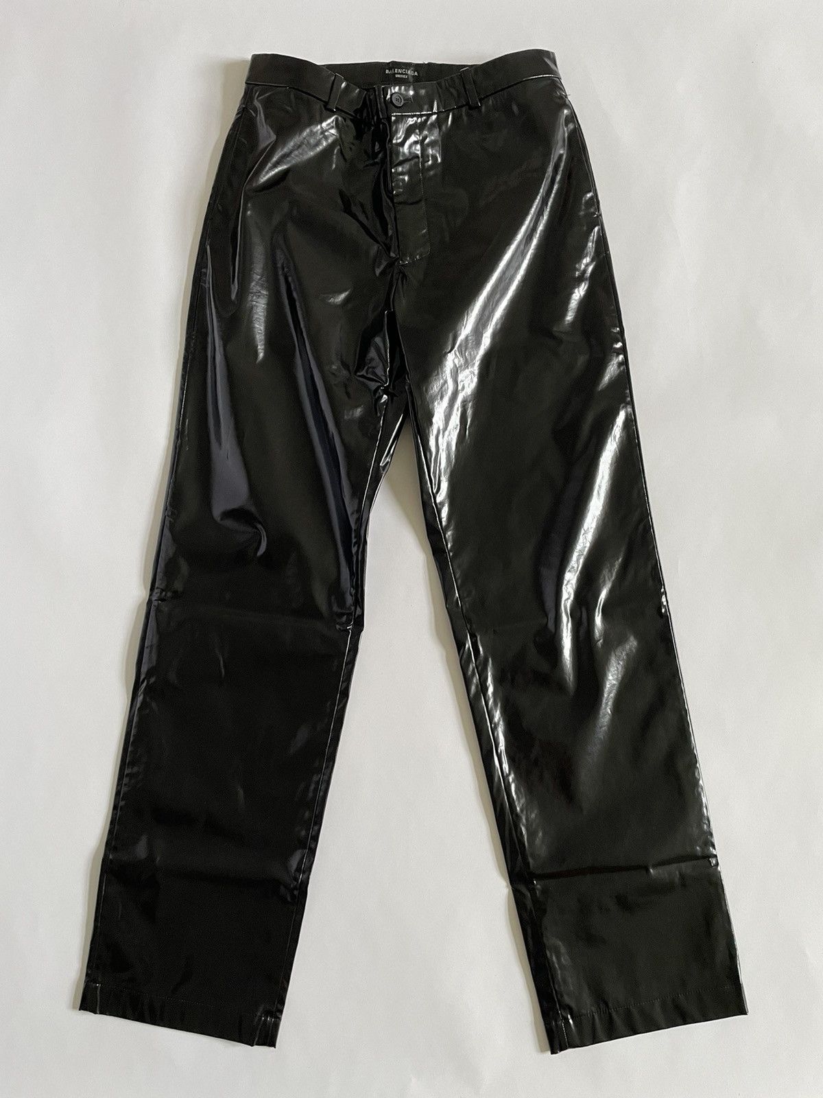 パンツ BALENCIAGA 23SS shiny coated pants black BALENCIAGA 23SS shiny coated pants black