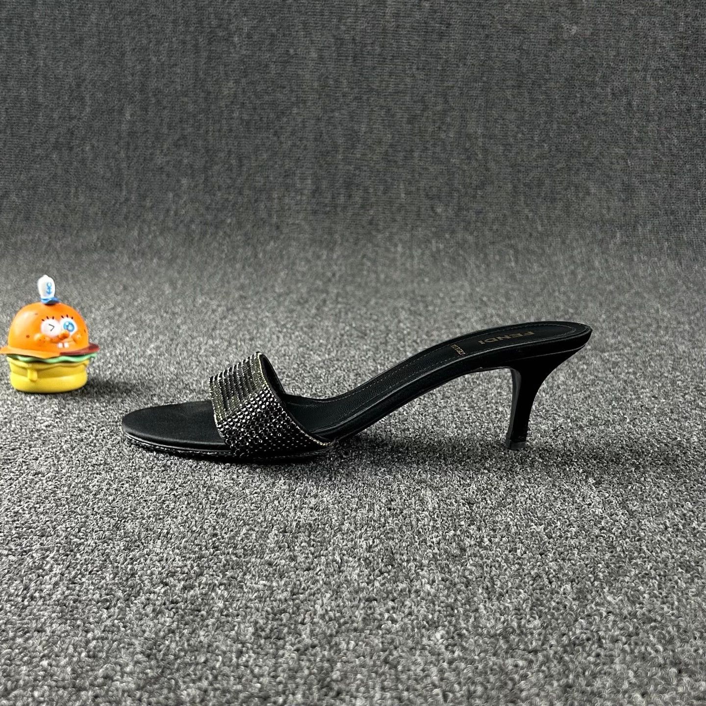 Fendi FENDI Black Heeled Sandals Size 37 Size US 6 / IT 36 - 3 Thumbnail