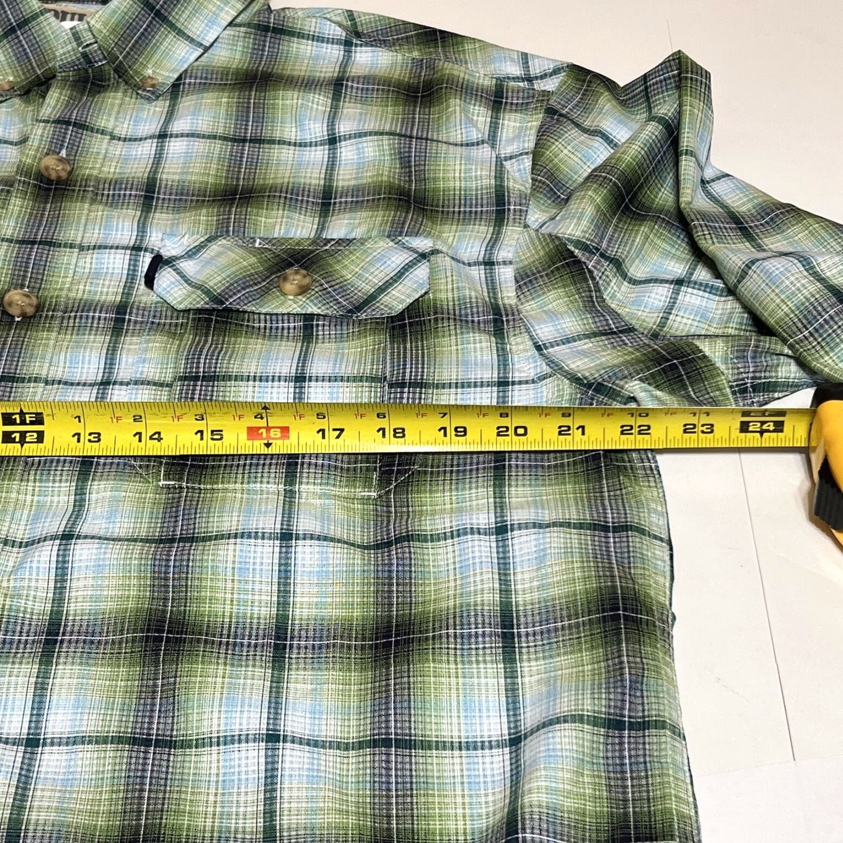 Vintage Duluth Mens M Long Sleeve Button-Down Green Plaid Shirt Polyester Size US M / EU 48-50 / 2 - 6 Thumbnail