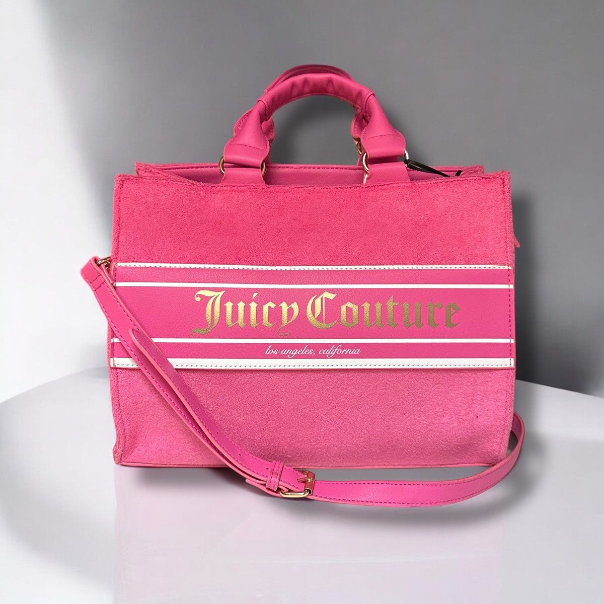 Juicy Couture Hot Pink Billboard Crossbody Tote Bag, Women's
