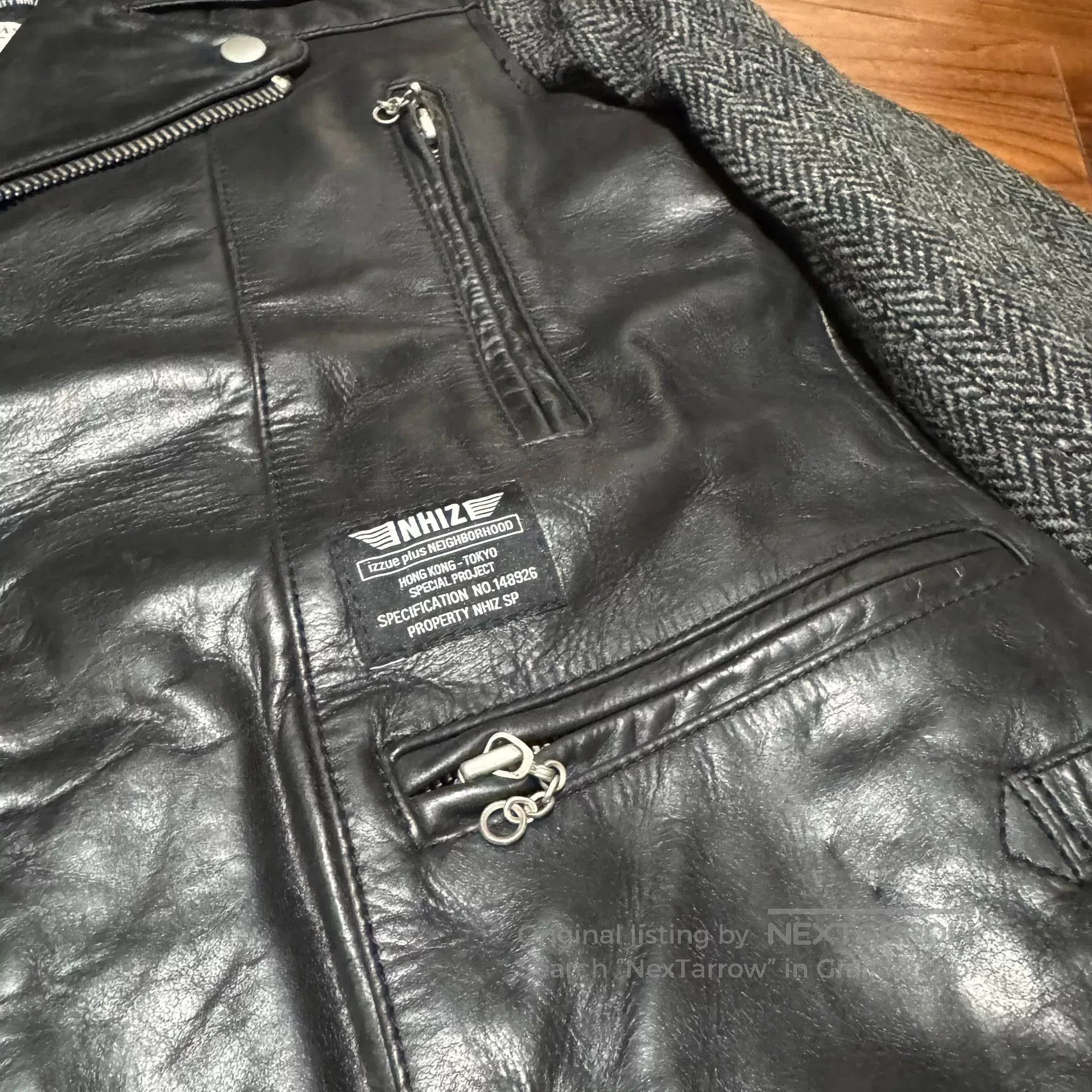 Other nhiz x Harris Tweed Wool Motorcycle Jacket. Size US S / EU 44-46 / 1 - 4 Thumbnail