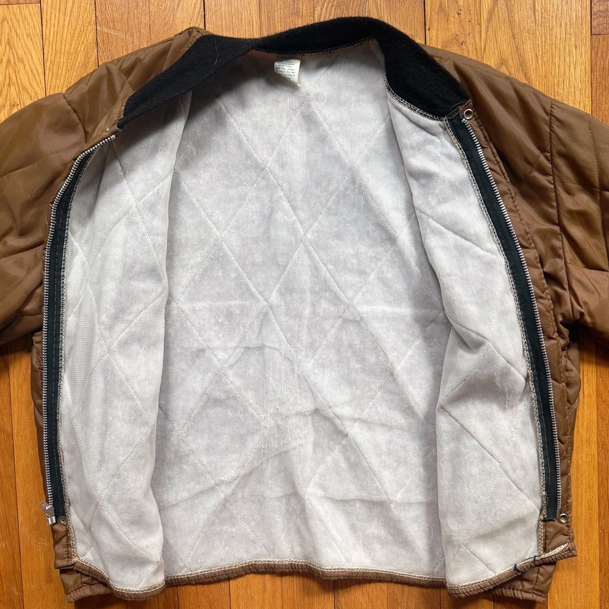 Diamond Supply Co. Vintage ASC Diamond Quilted Zip-up Puffer Liner Jacket Size US XL / EU 56 / 4 - 3 Thumbnail
