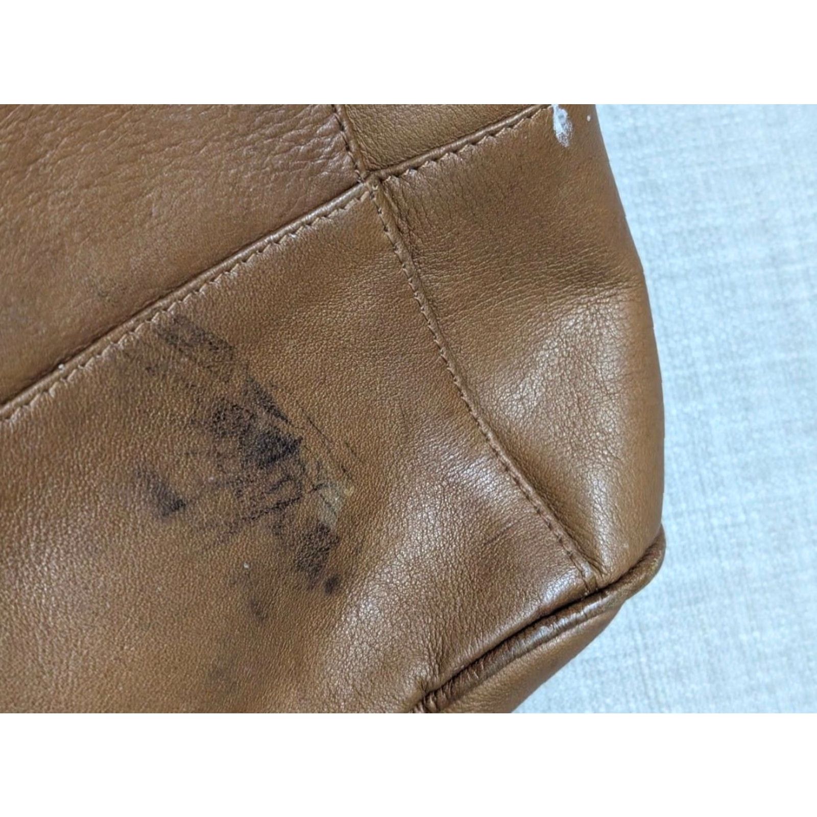 Vintage VINTAGE ARIZONA CUP leather TOILETRY BAG brown MEN Small Leather Tote 5" tall 12" across 7" wide Size ONE SIZE - 4 Thumbnail