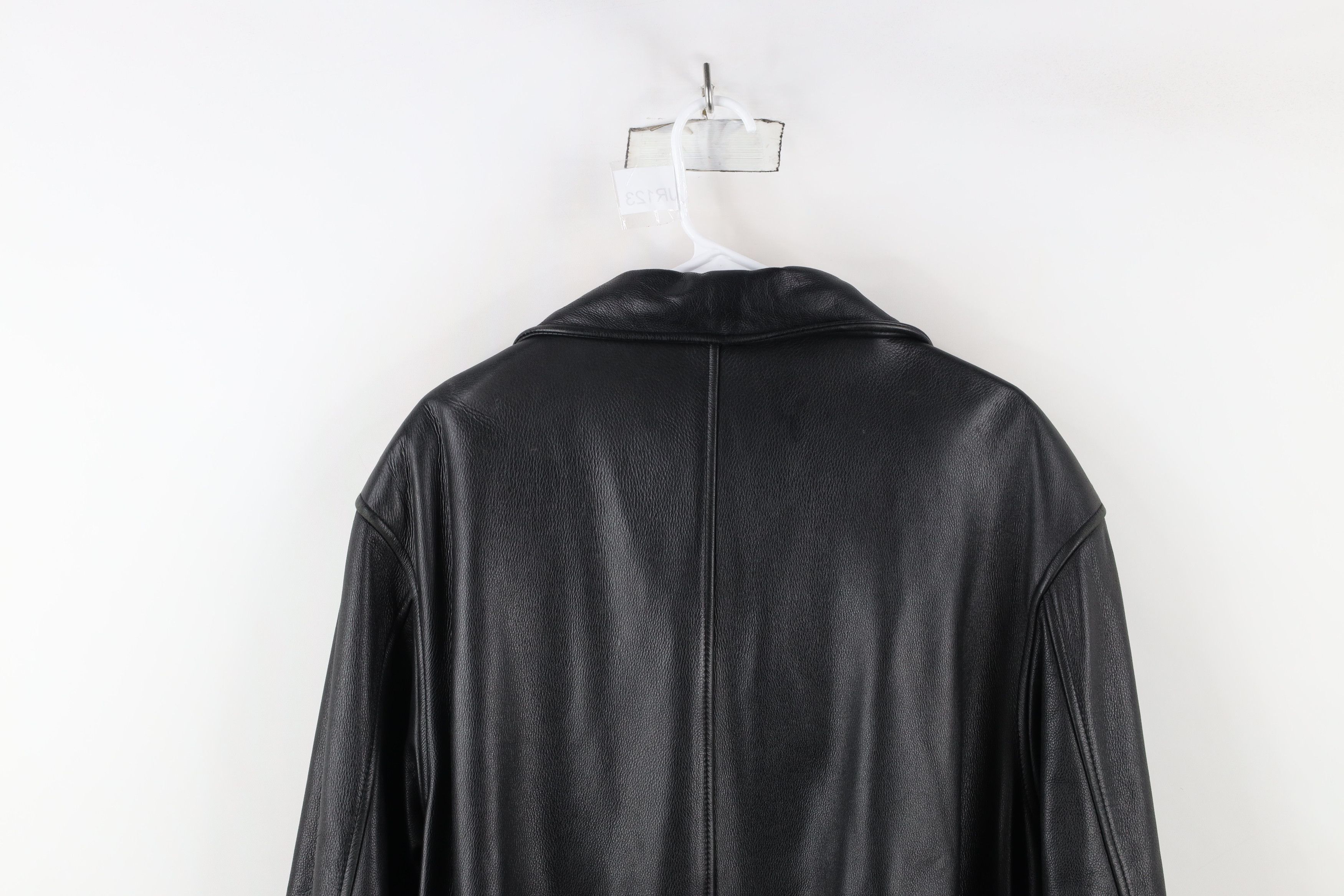Vintage × Wilsons Leather Vintage 90s Pelle Heavyweight Full Zip Leather Jacket Size US L / EU 52-54 / 3 - 14 Thumbnail