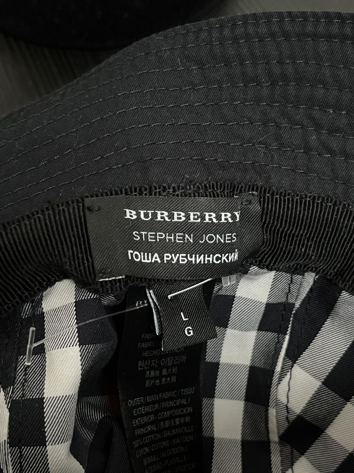 Burberry × Gosha Rubchinskiy GOSHA x Burberry Check Print Bucket Hat (unisex) Size ONE SIZE - 18 Thumbnail