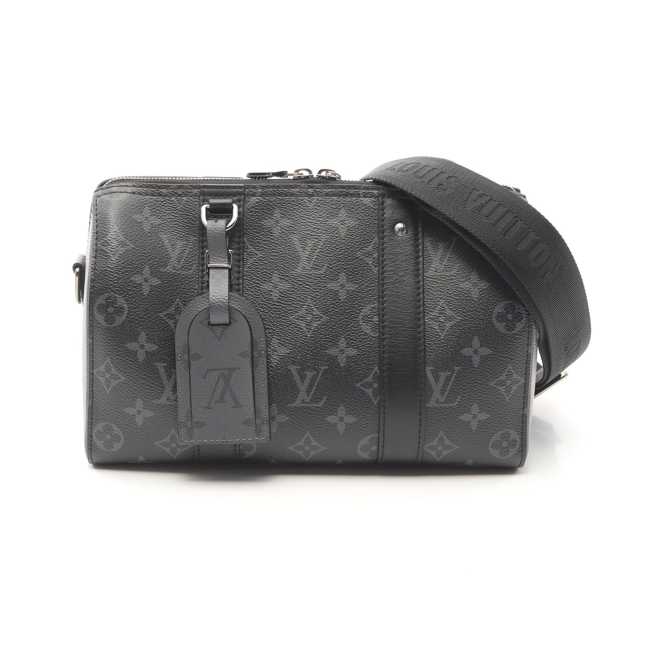 Louis Vuitton Louis Vuitton City Keepall Monogram Eclipse Reverse Shoulder Bag Leather Black Gray Size ONE SIZE - 1 Thumbnail