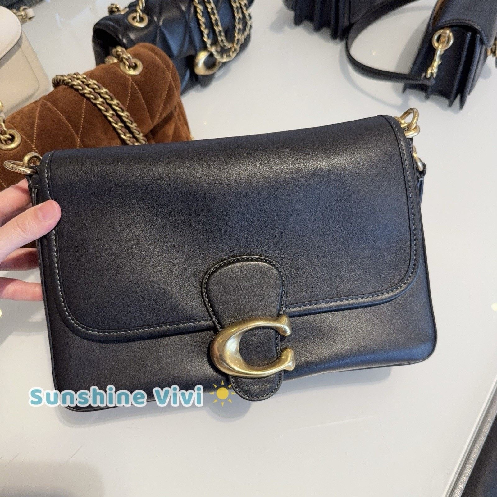 Coach NEW Coach Tabby Soft Leather Shoulder Bag Black/gold C4823 Size ONE SIZE - 1 Thumbnail