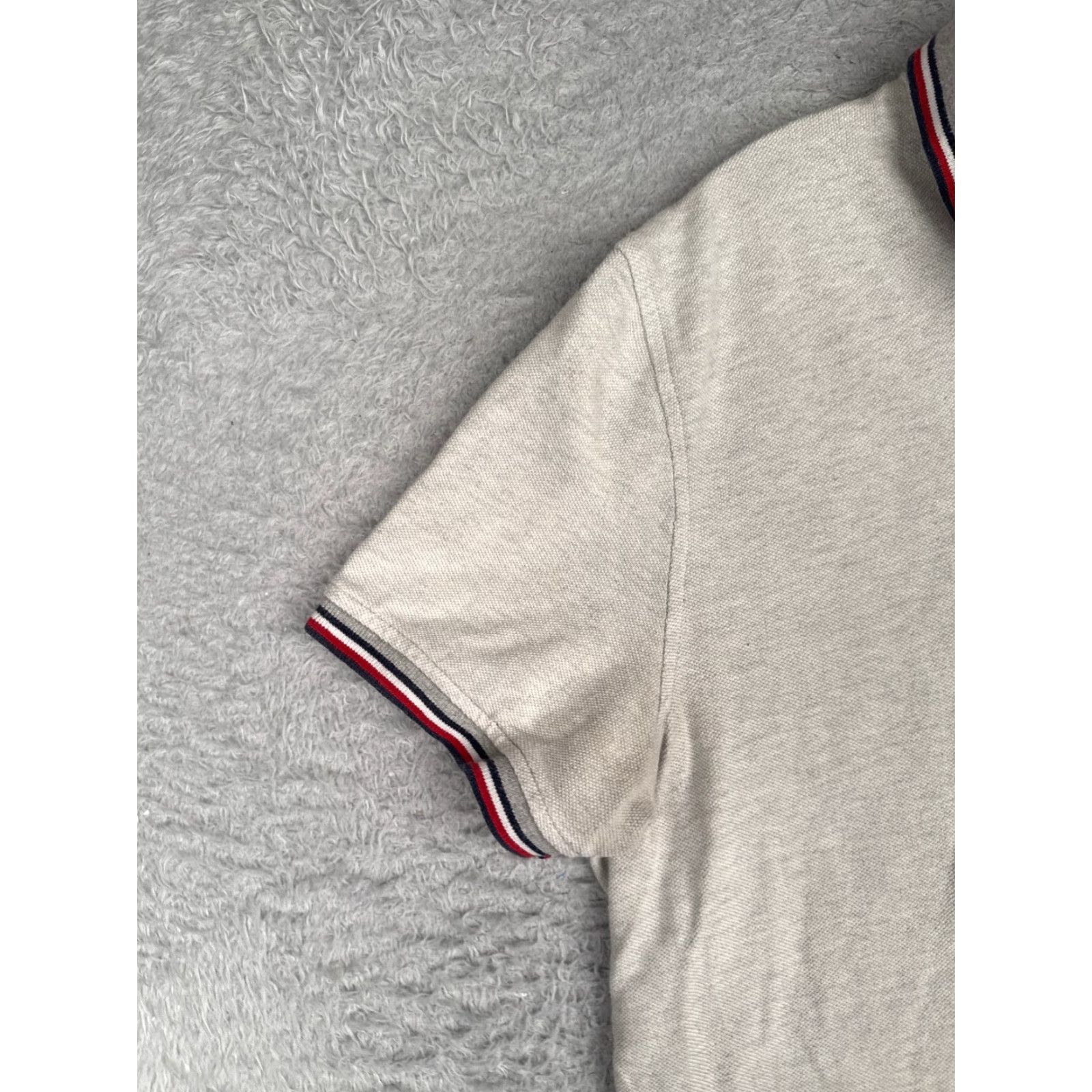Tommy Hilfiger Tommy Hilfiger Polo Shirt Men L Gray Cotton Short Sleeve Slim Fit Classic Size US L / EU 52-54 / 3 - 3 Thumbnail