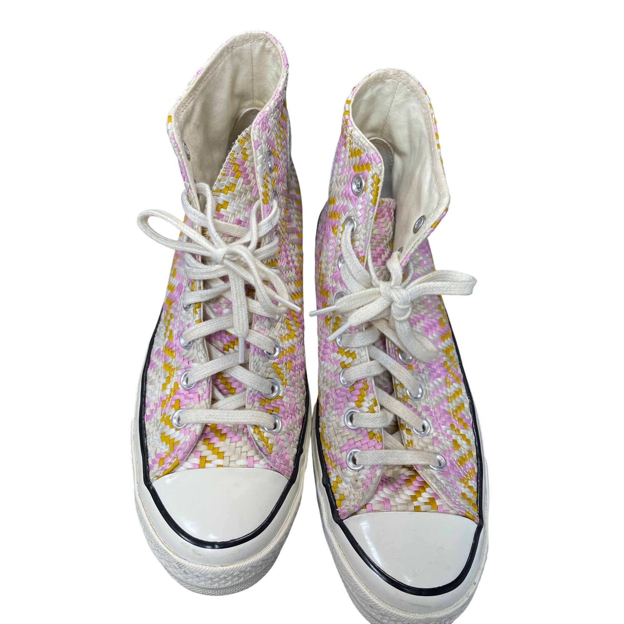 Converse Converse Chuck Taylor All Star Woven High Pink yellow mens 9 Size US 9 / EU 42 - 12 Thumbnail