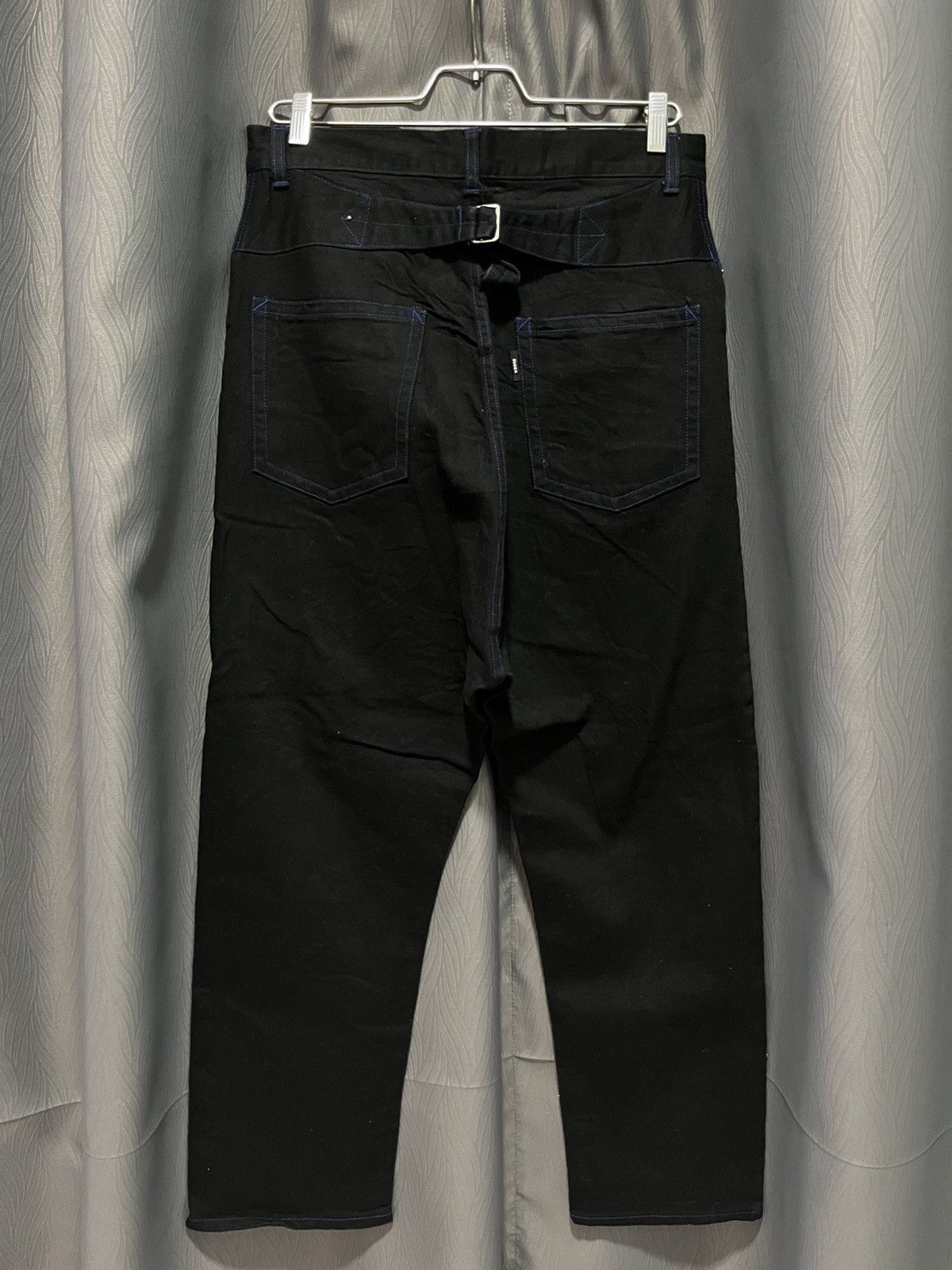CABANE de ZUCCa Zucca Black Denim Pants Buckle Back Size US 30 / EU 46 - 2 Thumbnail