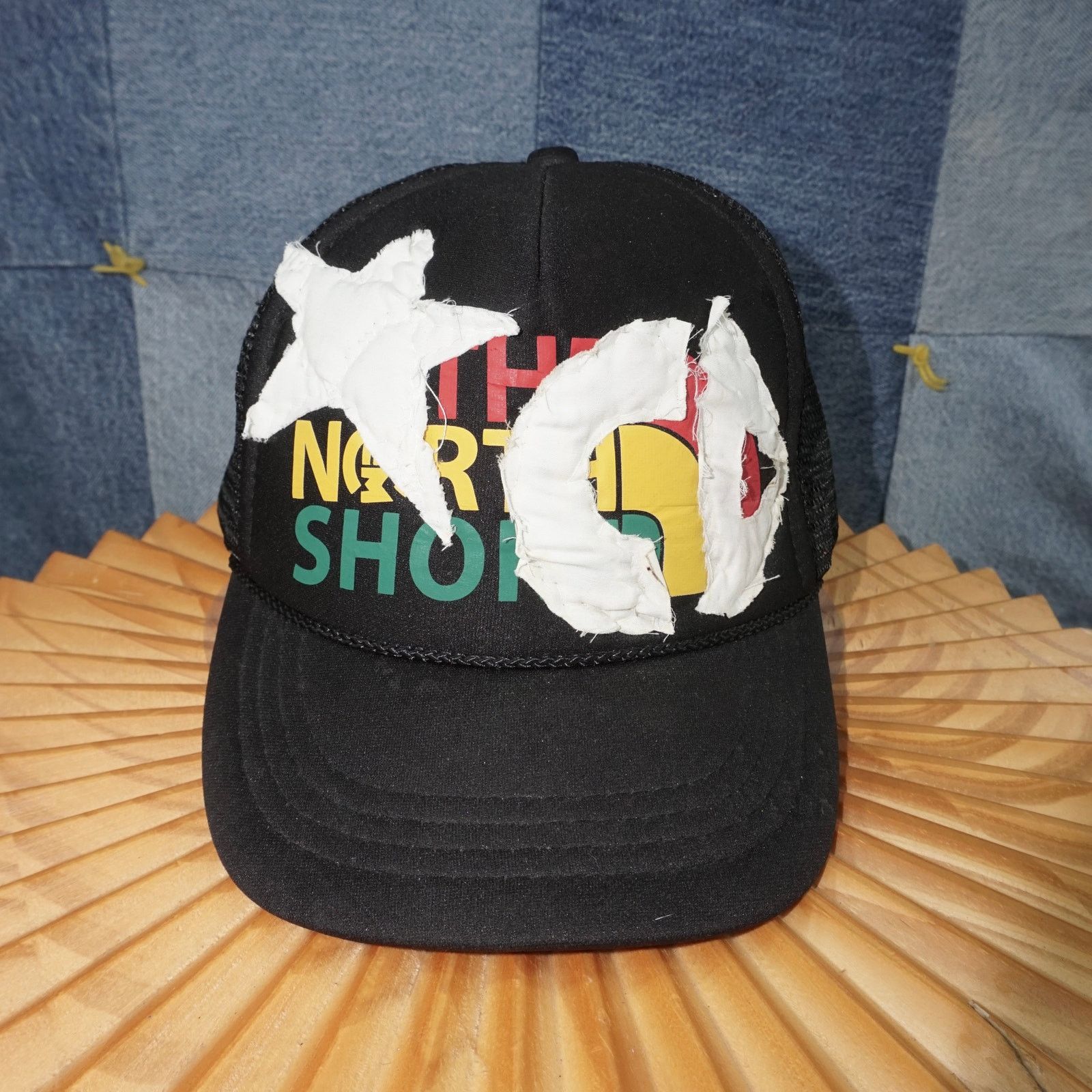 Vintage OSFA - the North Shore TNF trucker hat patchwork star cap Size ONE SIZE - 1 Thumbnail