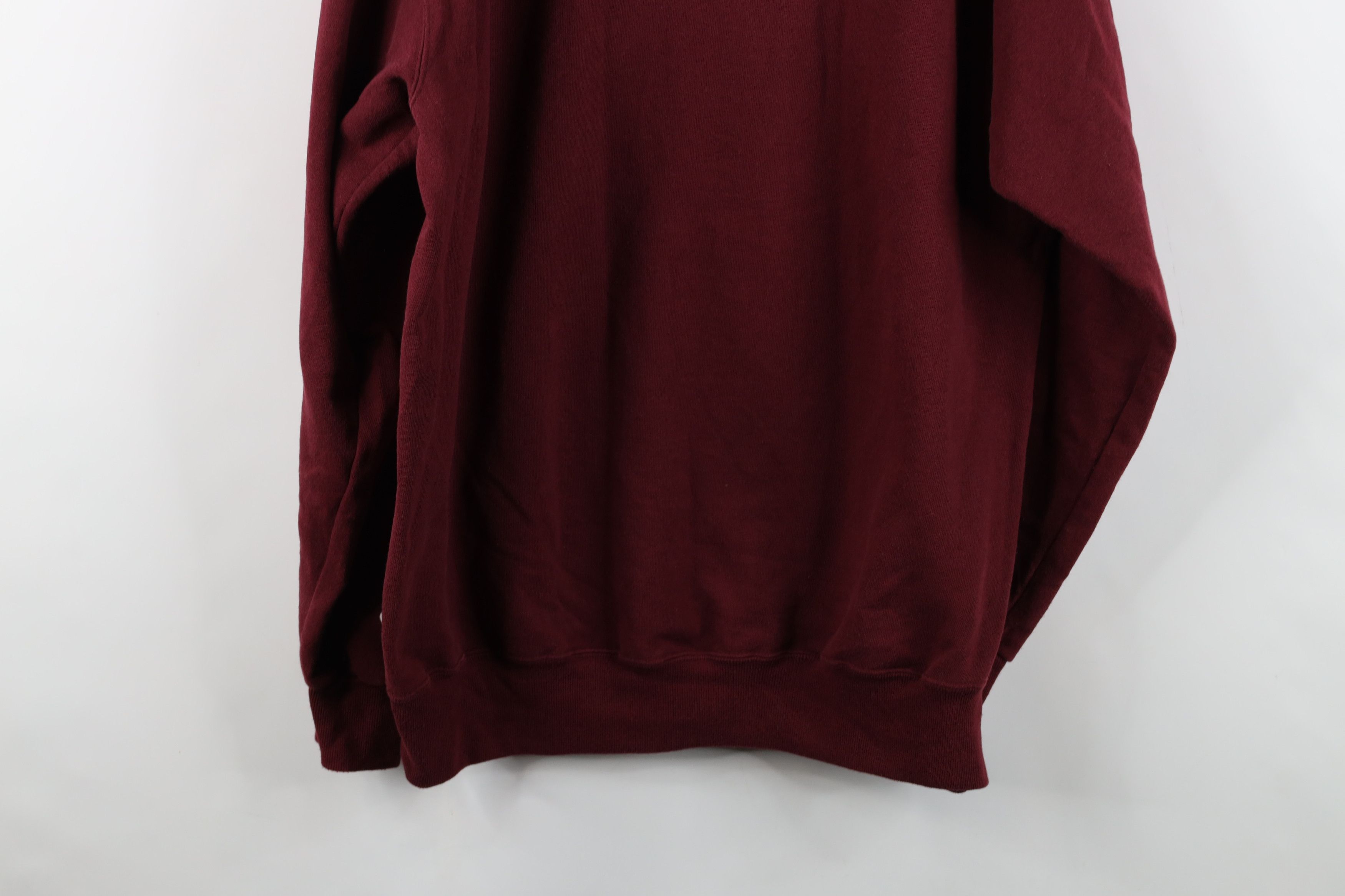 Champion Vintage 90s Champion Augustine Hoodie Sweatshirt Burgundy Size US XL / EU 56 / 4 - 15 Thumbnail