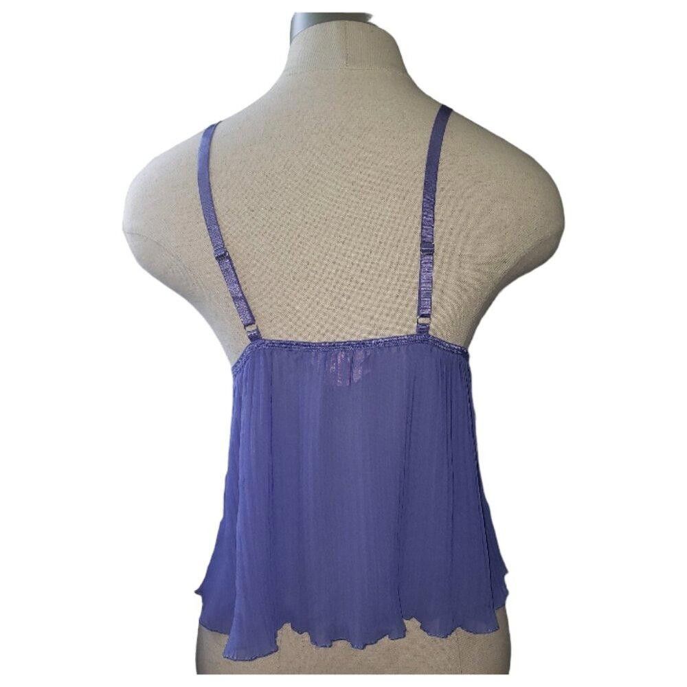 Designer CT1563 Hunkemoller Amy Lace & Plisse Chiffon Camisole S Size ONE SIZE - 4 Thumbnail