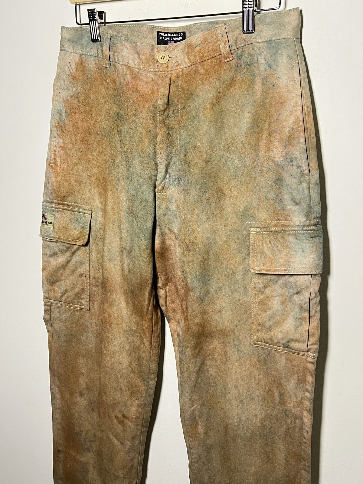 Ralph Lauren ralph lauren rust tie dye cargo multipocket army pants Size US 32 / EU 48 - 3 Thumbnail