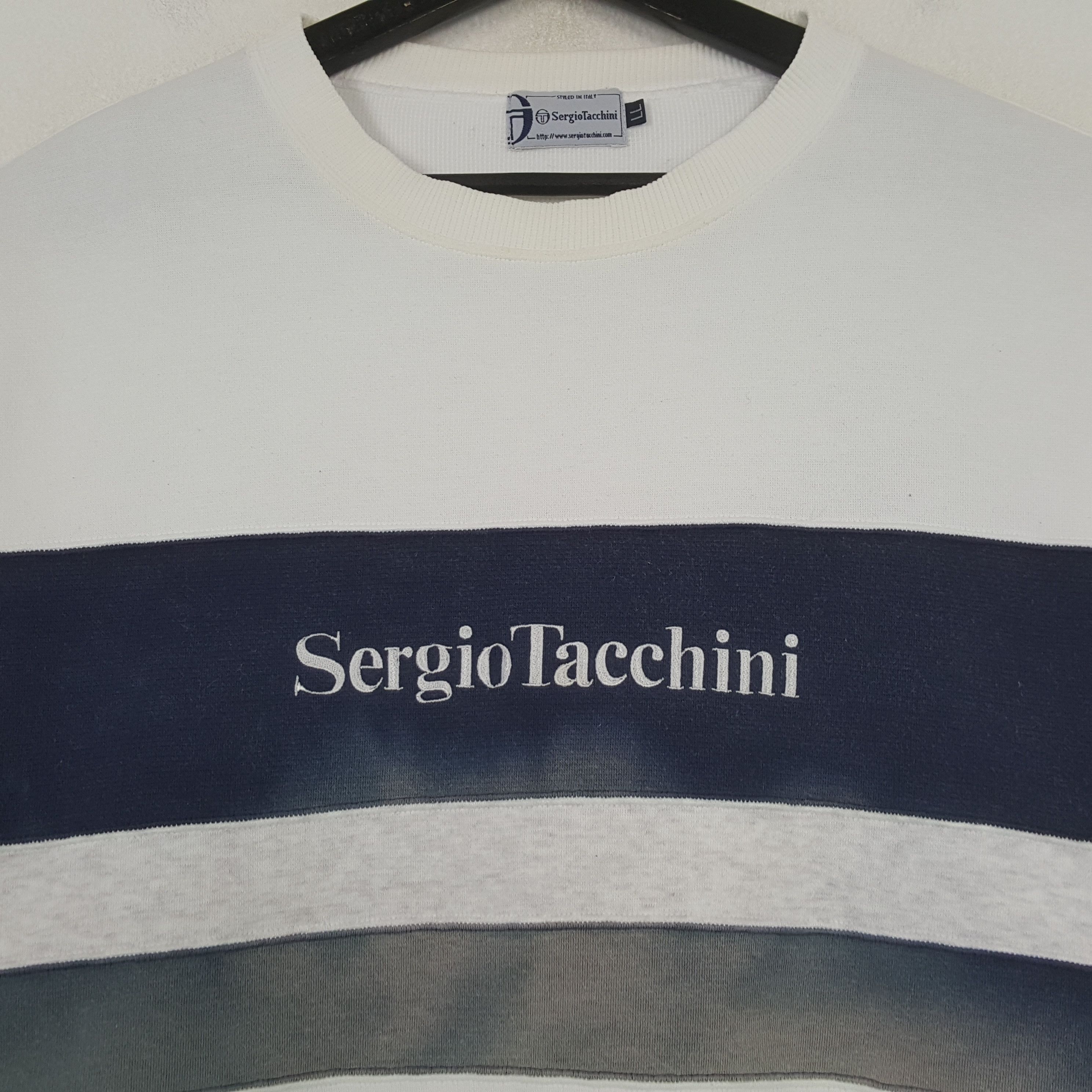 Sergio Tacchini SERGIO TACCHINI Spellout Design Sweatshirt C293N18 Size US XL / EU 56 / 4 - 2 Thumbnail