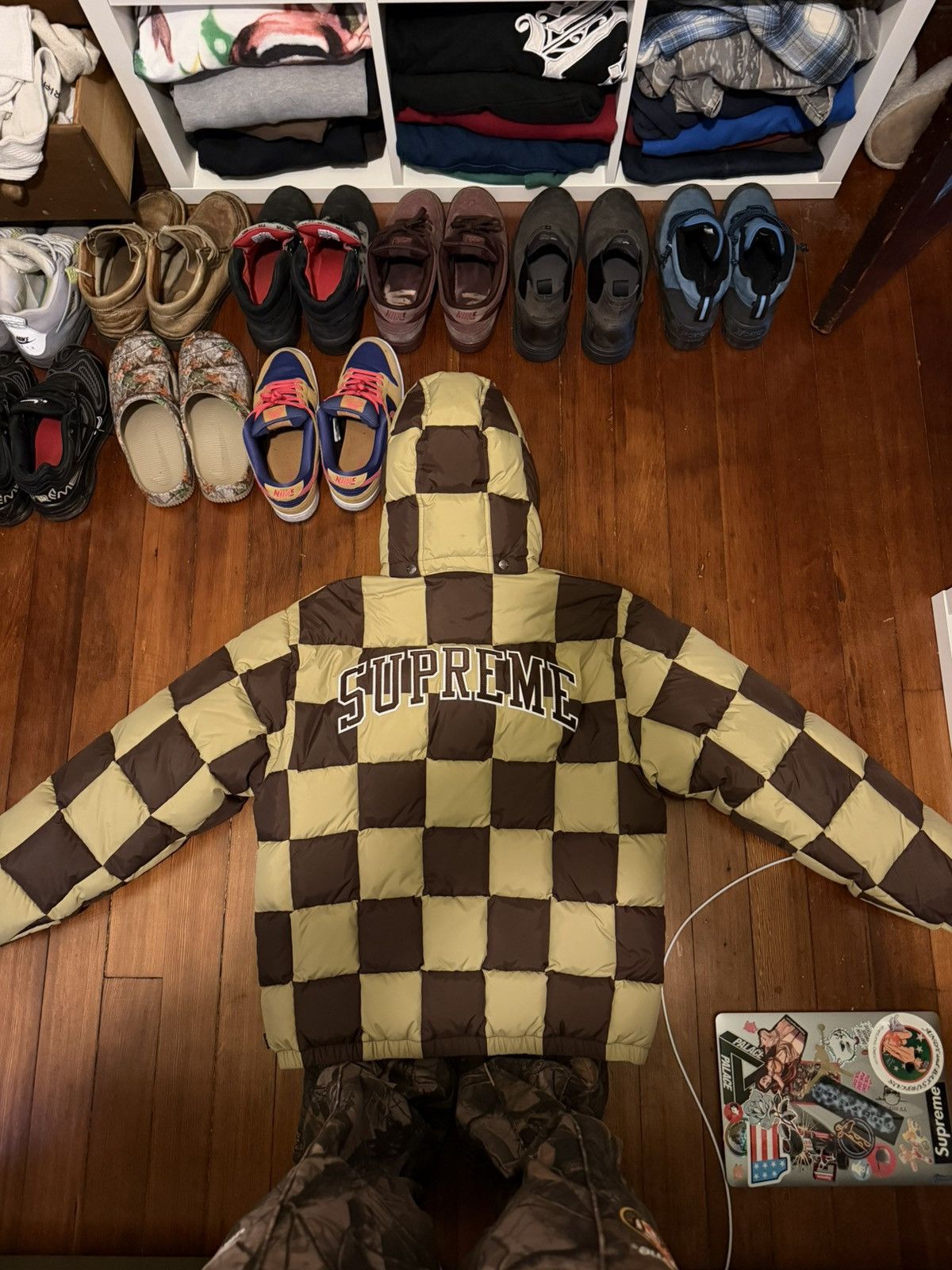 Supreme Supreme Checkerboard Puffy Jacket Size US M / EU 48-50 / 2 - 2 Thumbnail