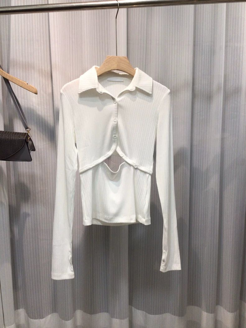 Helmut Lang HELMUT LANG White knitted sweater Size L / US 10 / IT 46 - 1 Thumbnail