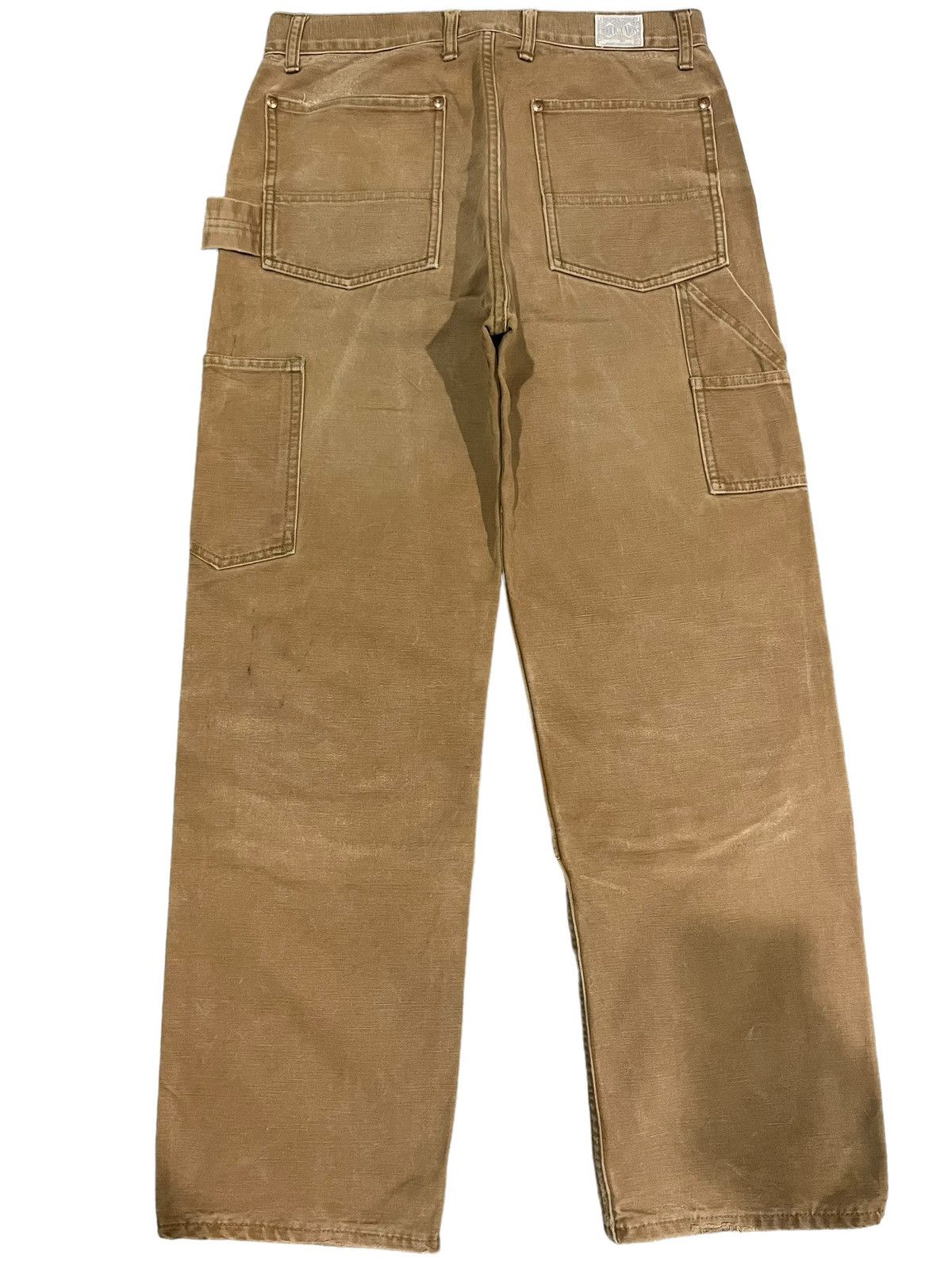 The Real McCoy's Vintage 90s The Real McCoys Khaki Double Knee Workwear Pants Size US 30 / EU 46 - 2 Thumbnail