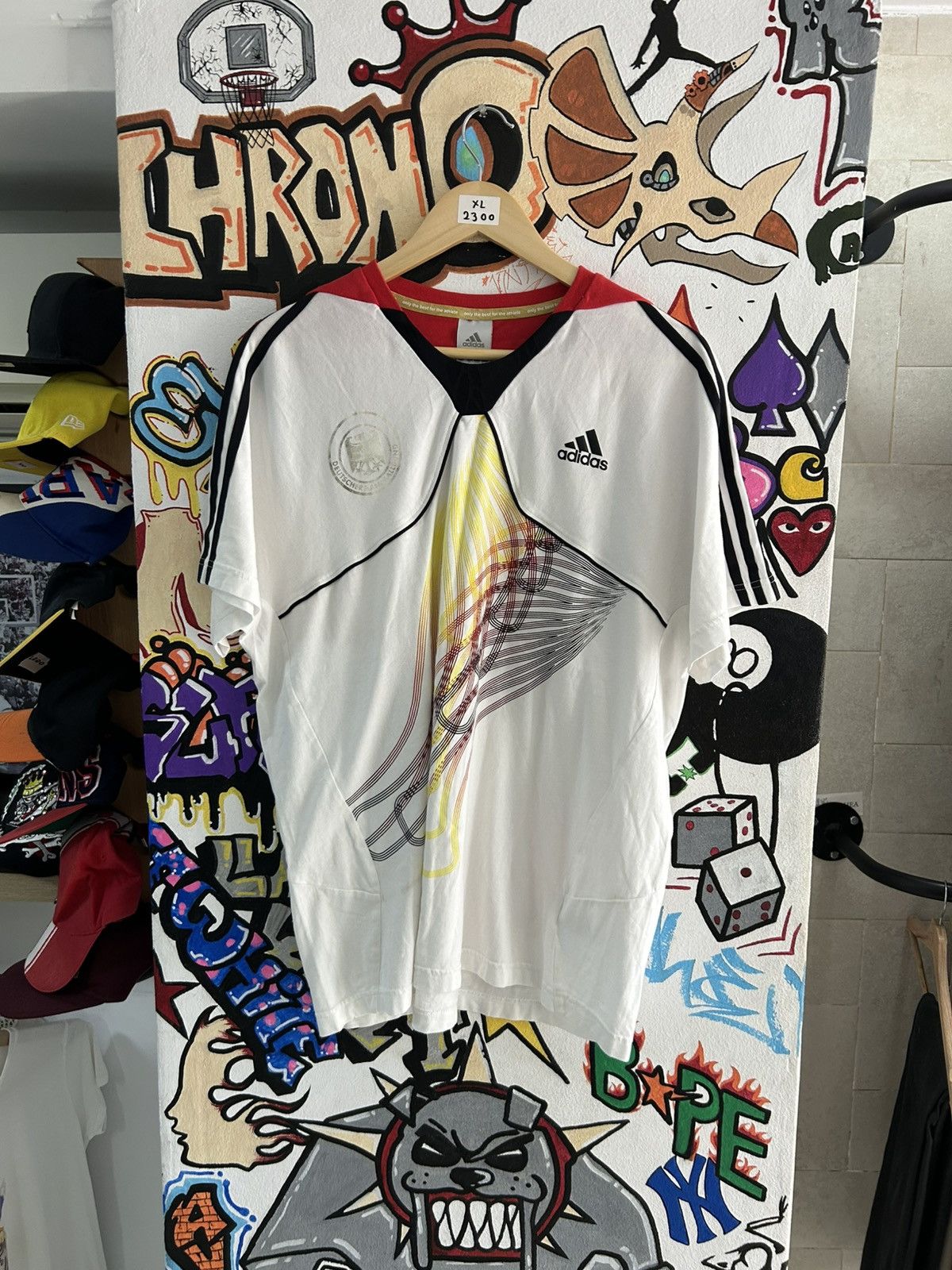 Adidas Vintage Germany Adidas Tee Size US XL / EU 56 / 4 - 1 Thumbnail