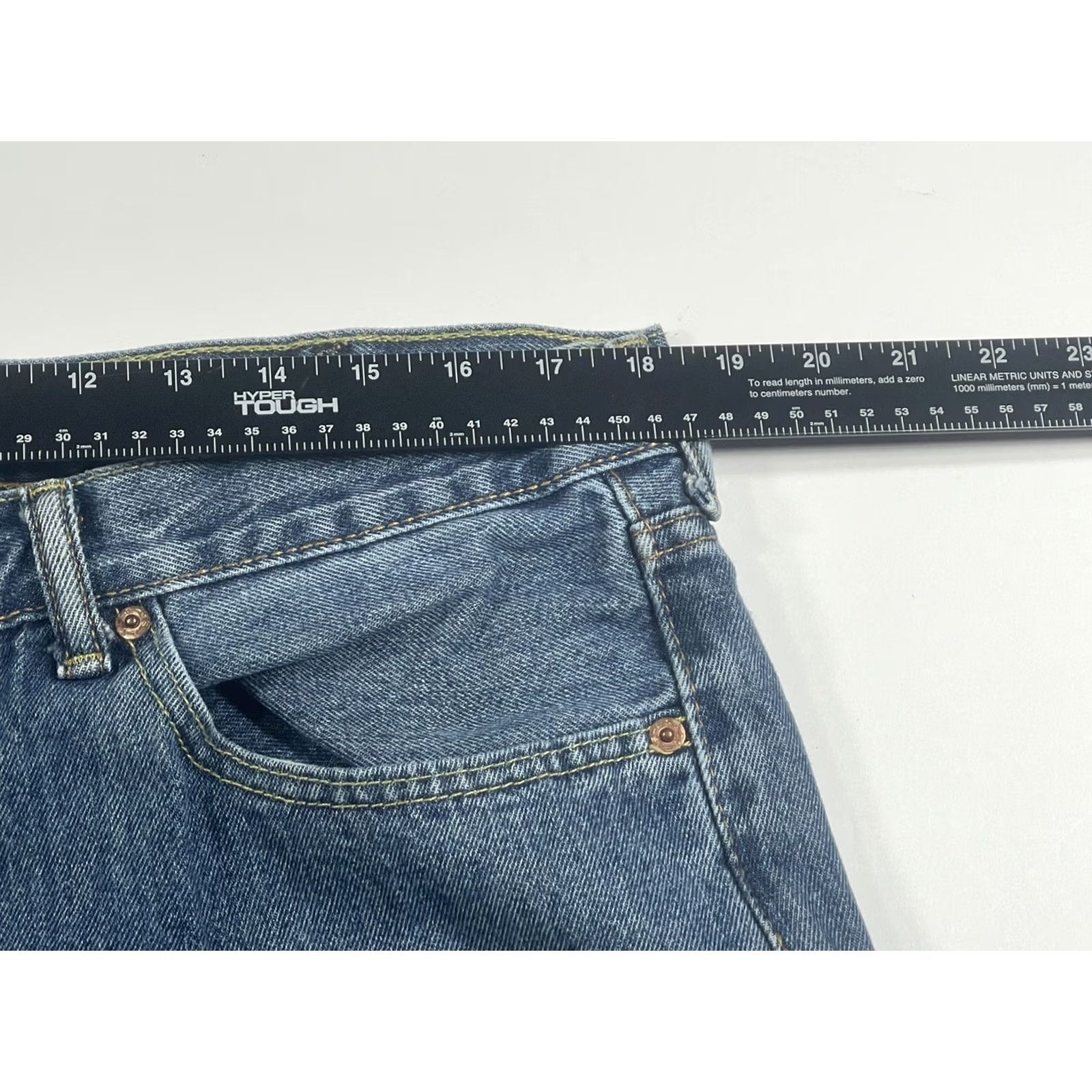 Levi's Levi'S Jeans Mens 38 Blue 38Wx32L Wash Strauss Straight Leg Denim Cotton Size US 38 / EU 54 - 4 Thumbnail