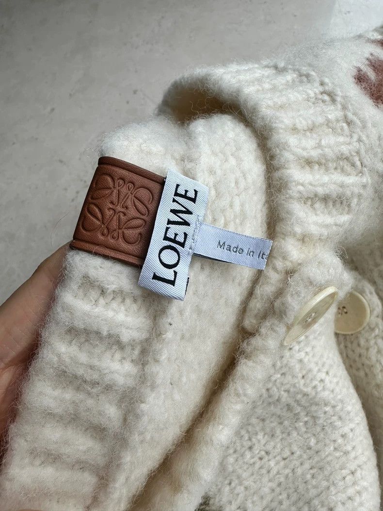 LOEWE Geometric pattern loose knit sweater