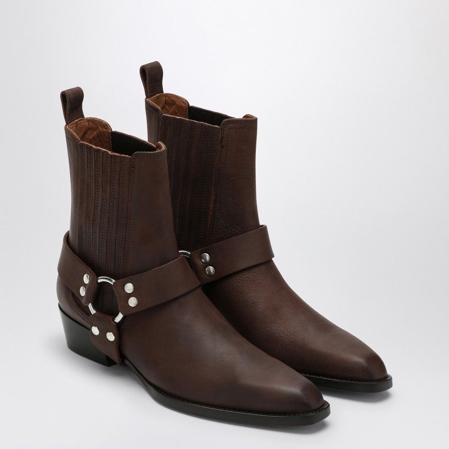 Paris Texas o1d2blof0924 Leather Boots in Brown Size US 8 / IT 38 - 2 Thumbnail