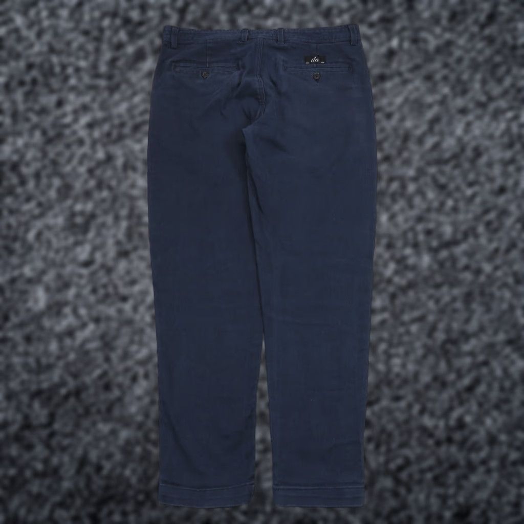 I Love Ugly I Love Ugly Pants Mens Large Navy Crop Twill Stretch 5 Pocket Chino Size US 33 - 1 Thumbnail