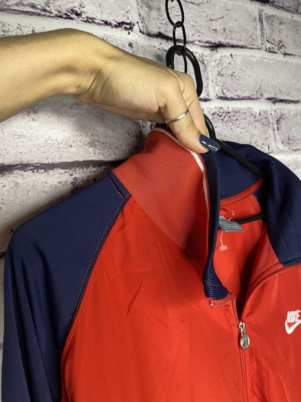 Nike Vintage Nike Blue/Red Track-Top Jacket Small Swoosh Logo Size US XXL / EU 58 / 5 - 6 Thumbnail