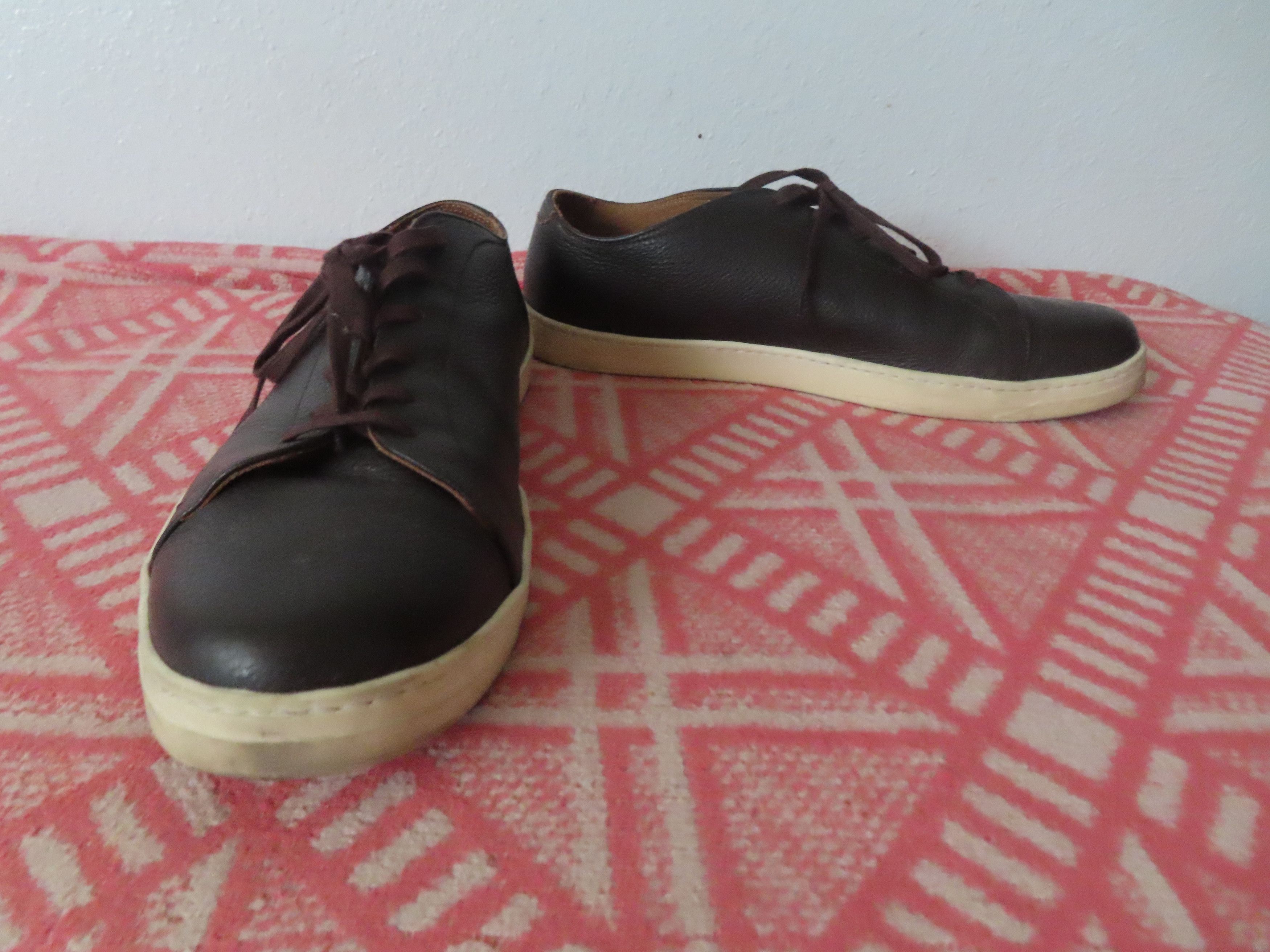 George Cleverley Jack Nubuck brown Trainers Made In England