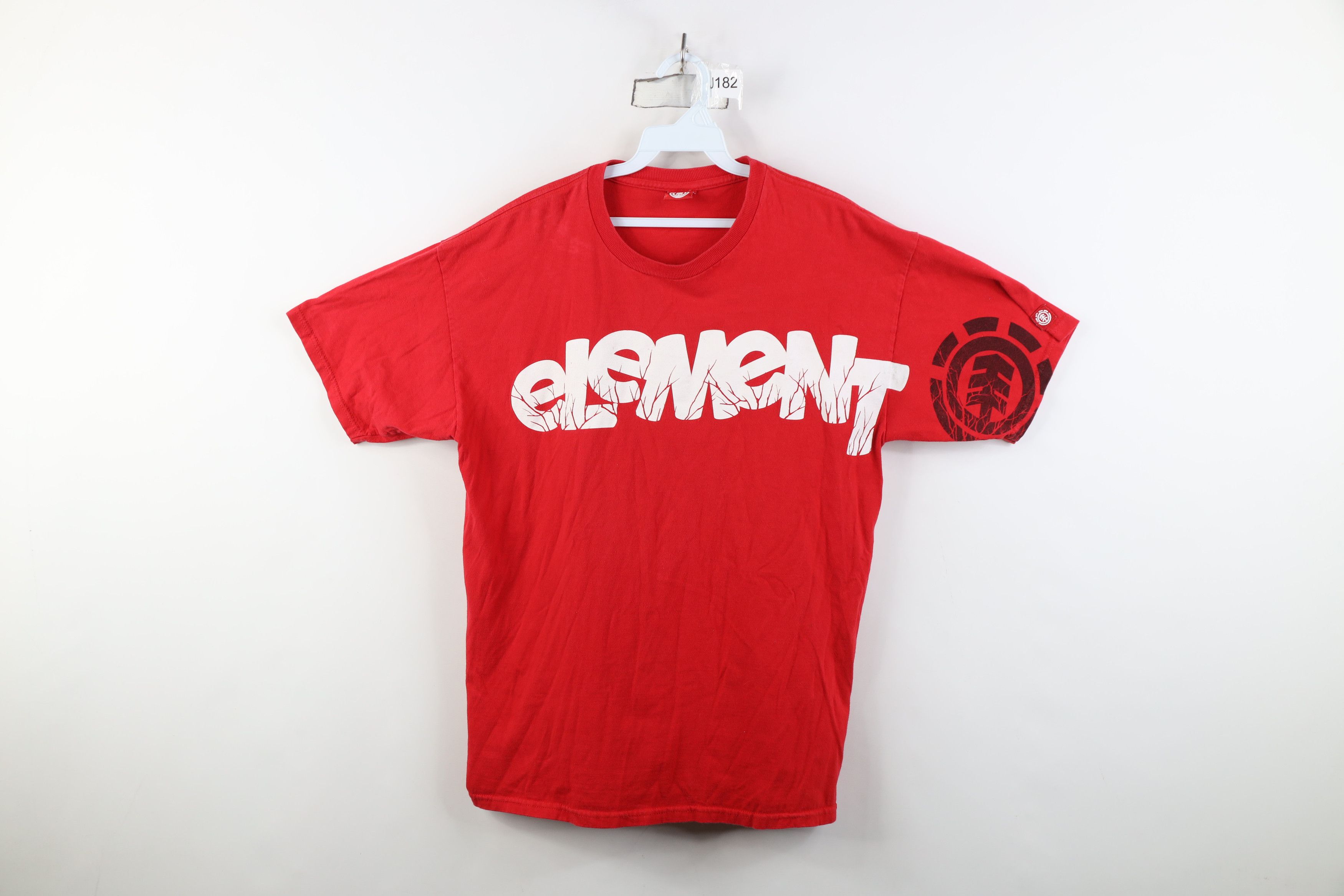 Element Vintage 90s Y2K Element Skateboards Bam Margera T-Shirt Red Size US L / EU 52-54 / 3 - 1 Thumbnail
