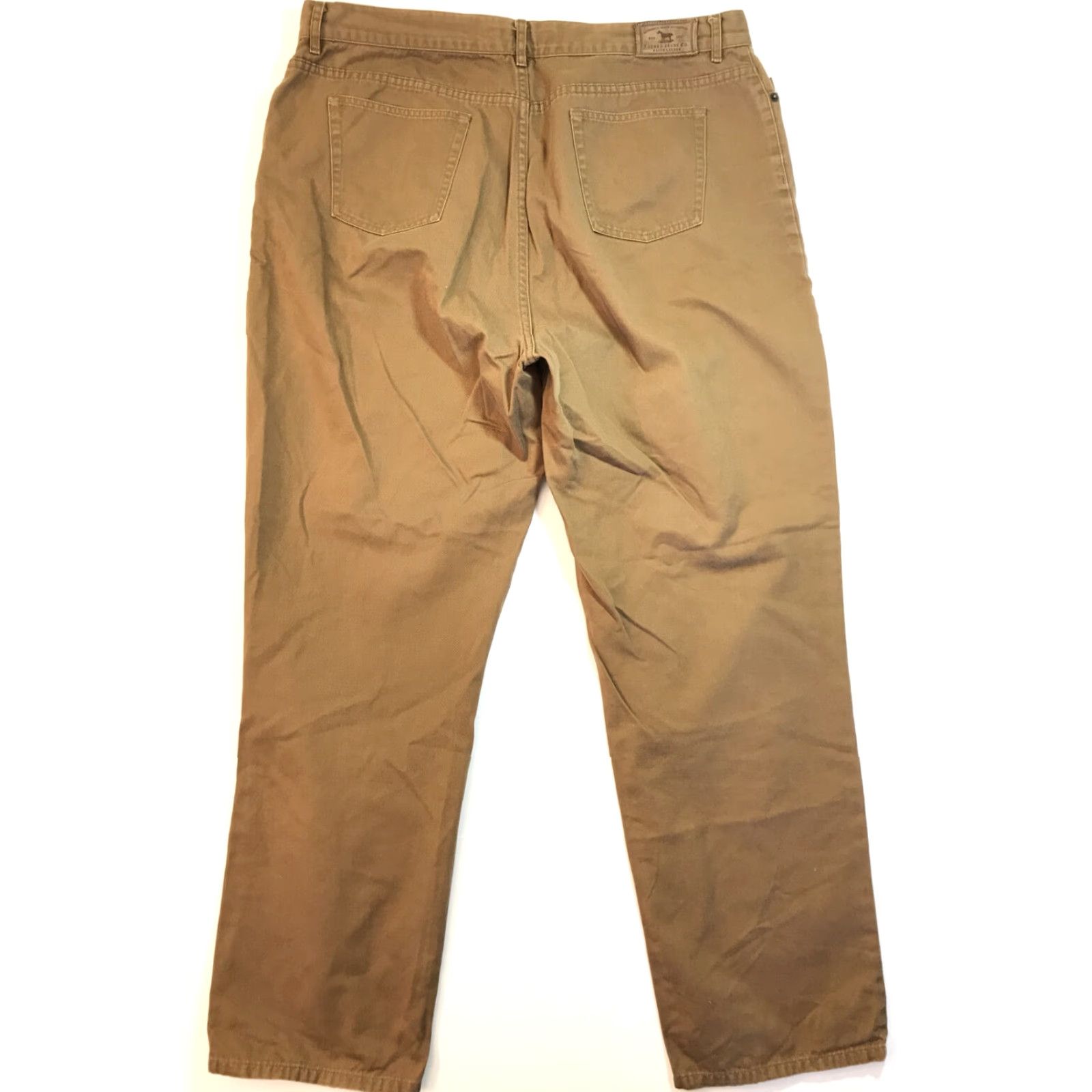 Ralph Lauren VINTAGE Ralph Lauren Jeans Chino Pants Women's Straight Leg 16 Khaki Brown Twill RRL Logo 32" Inseam - Casual Workwear Climate: Classic Designer Women Size 34" / US 12 / IT 48 - 6 Thumbnail