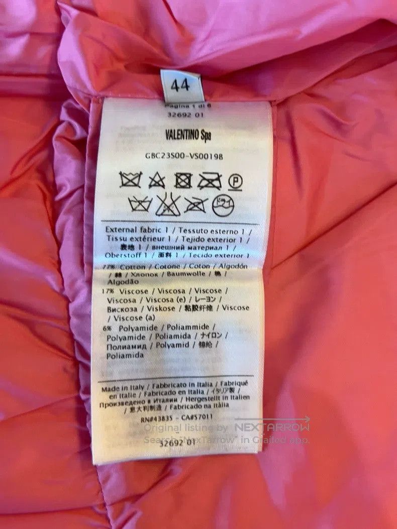 Valentino Valentino Rose pink lace down jacket Size L / US 10 / IT 46 - 8 Thumbnail