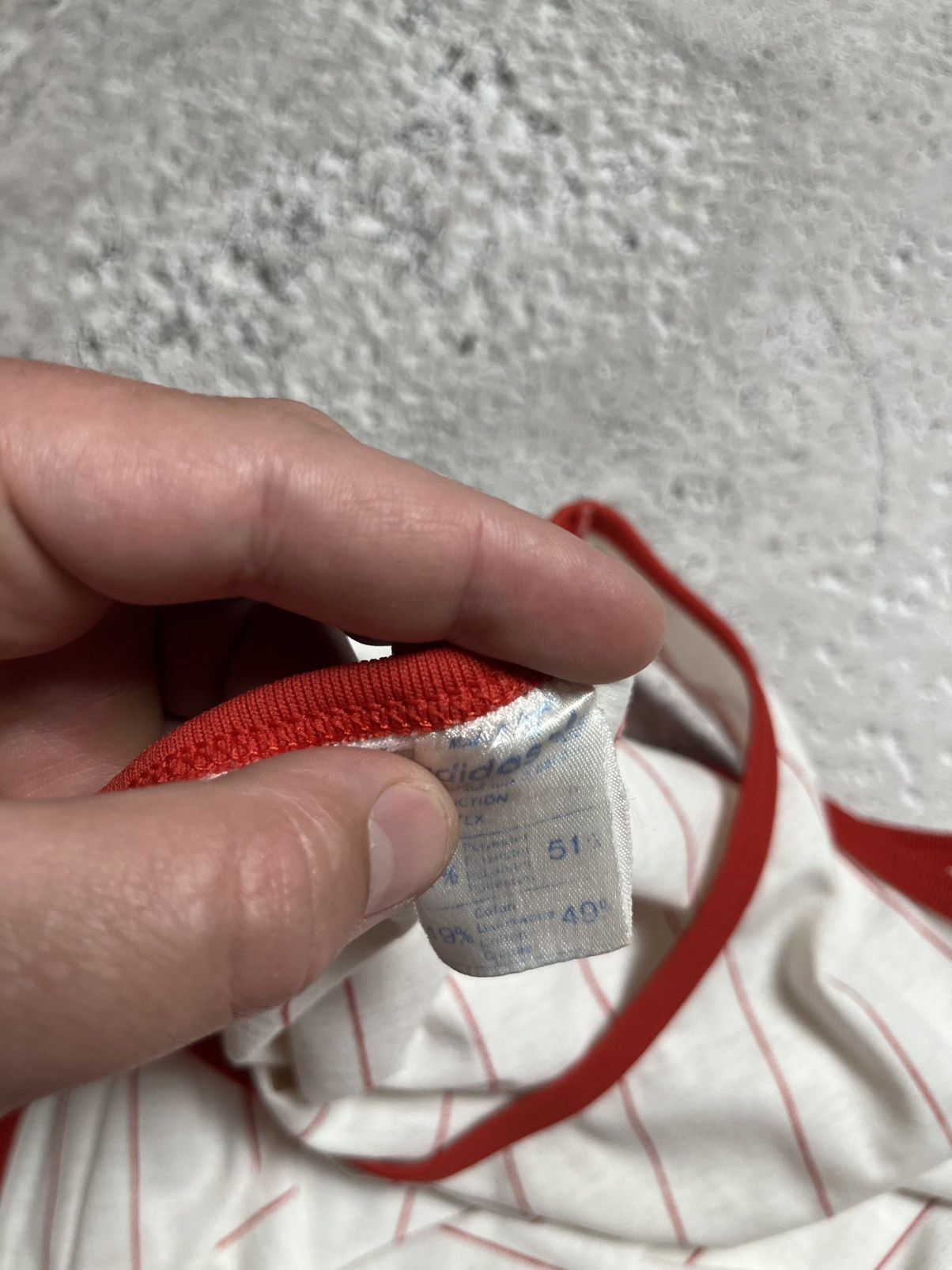 Adidas × Vintage Vintage Adidas Ventex Tank Top Red White Pinstripe Trefoil Size US XS / EU 42 / 0 - 9 Thumbnail