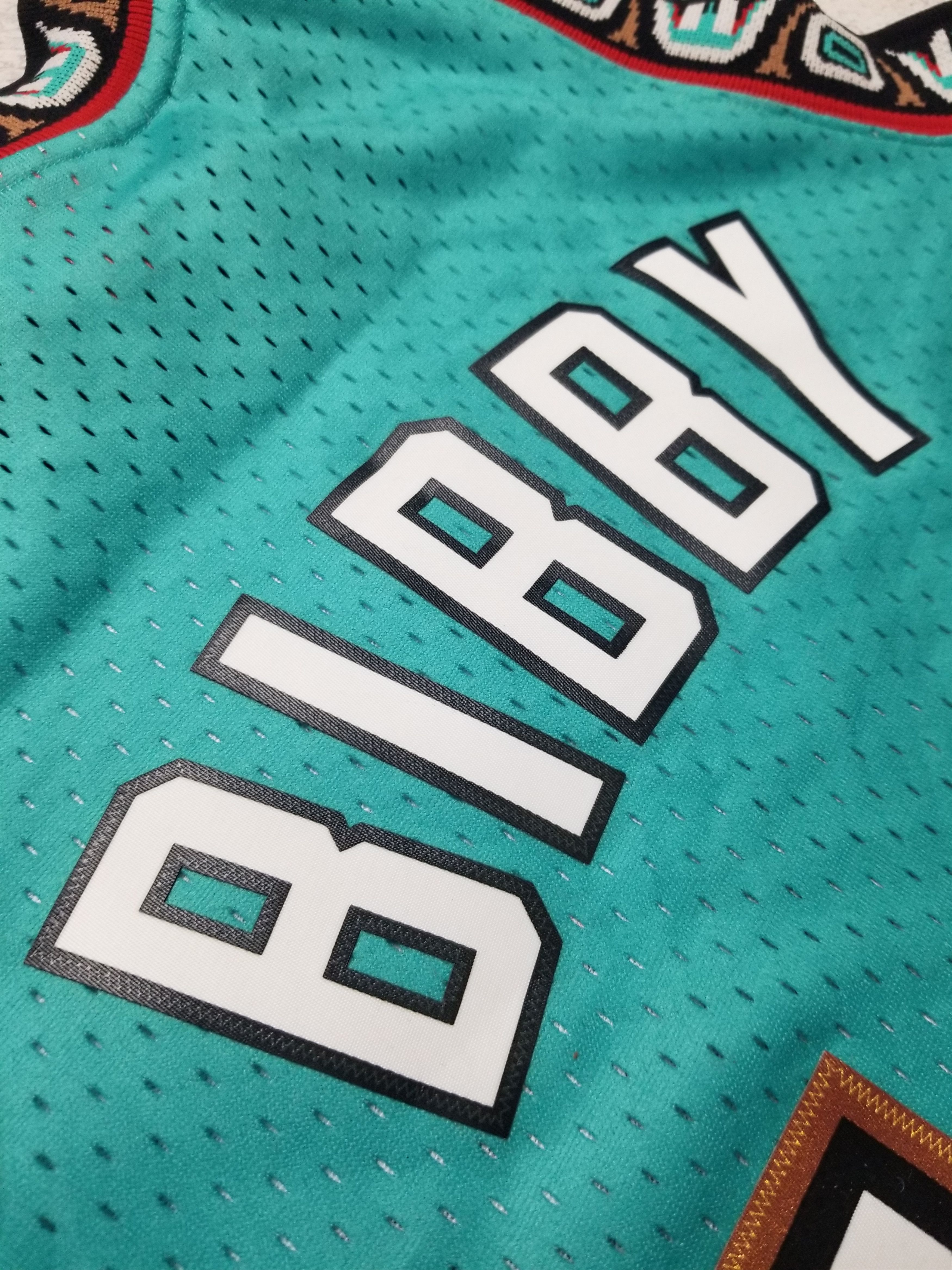 Mitchell & Ness Teal Vancouver Grizzlies Mike Bibby #10 Swingman Jersey Size US M / EU 48-50 / 2 - 4 Thumbnail