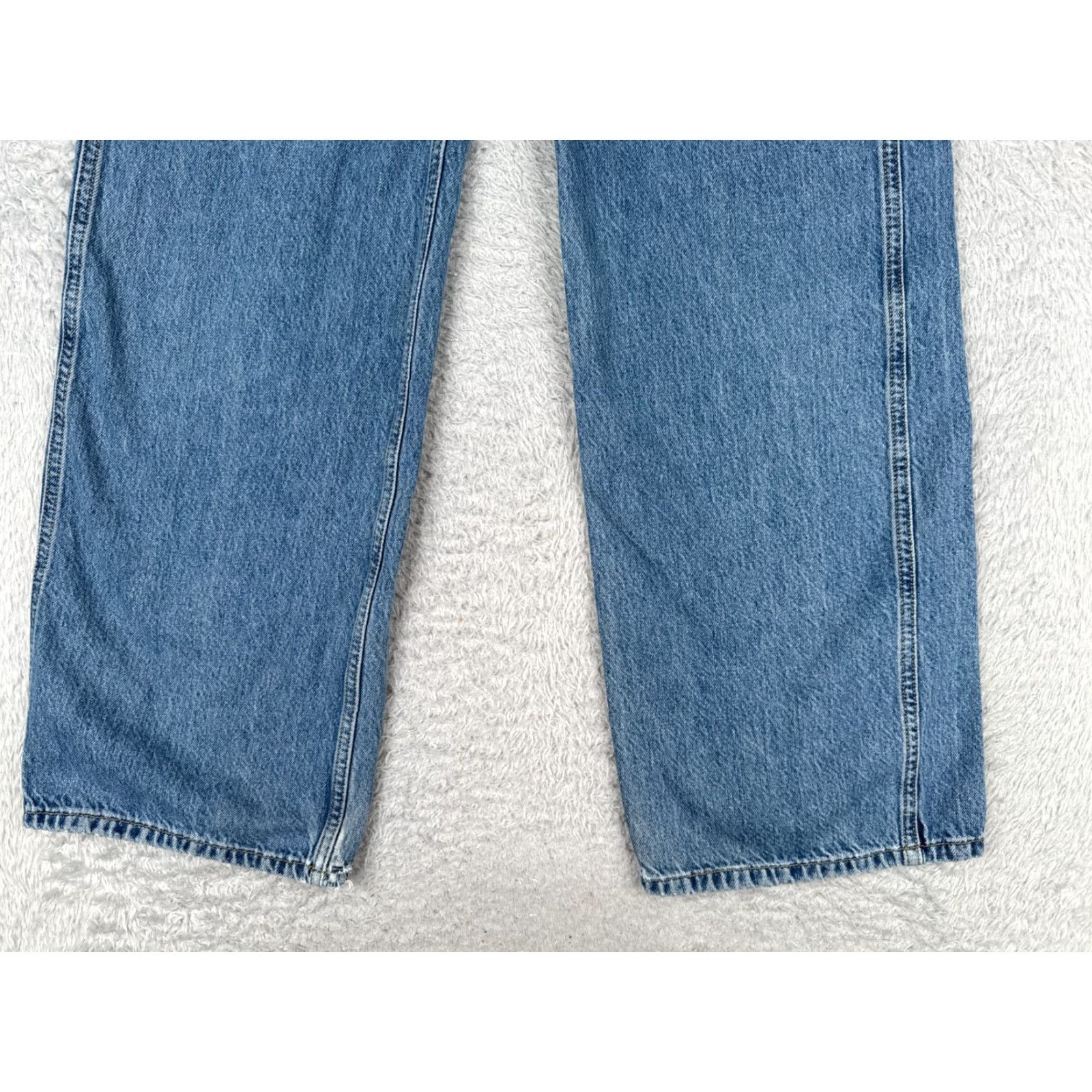Forever 21 VINTAGE Forever 21 Women's Wide Leg Jeans 25 Blue Denim High Rise Cotton Blend 30 in Inseam Size 42" / US 20 - 2 Thumbnail