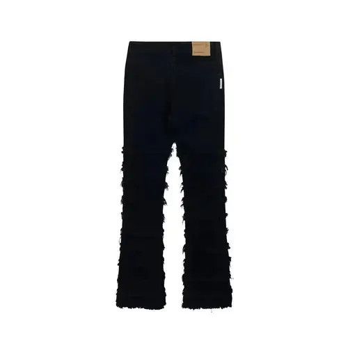 Jean Black Stacked Jeans Size US 28 / EU 44 - 3 Thumbnail
