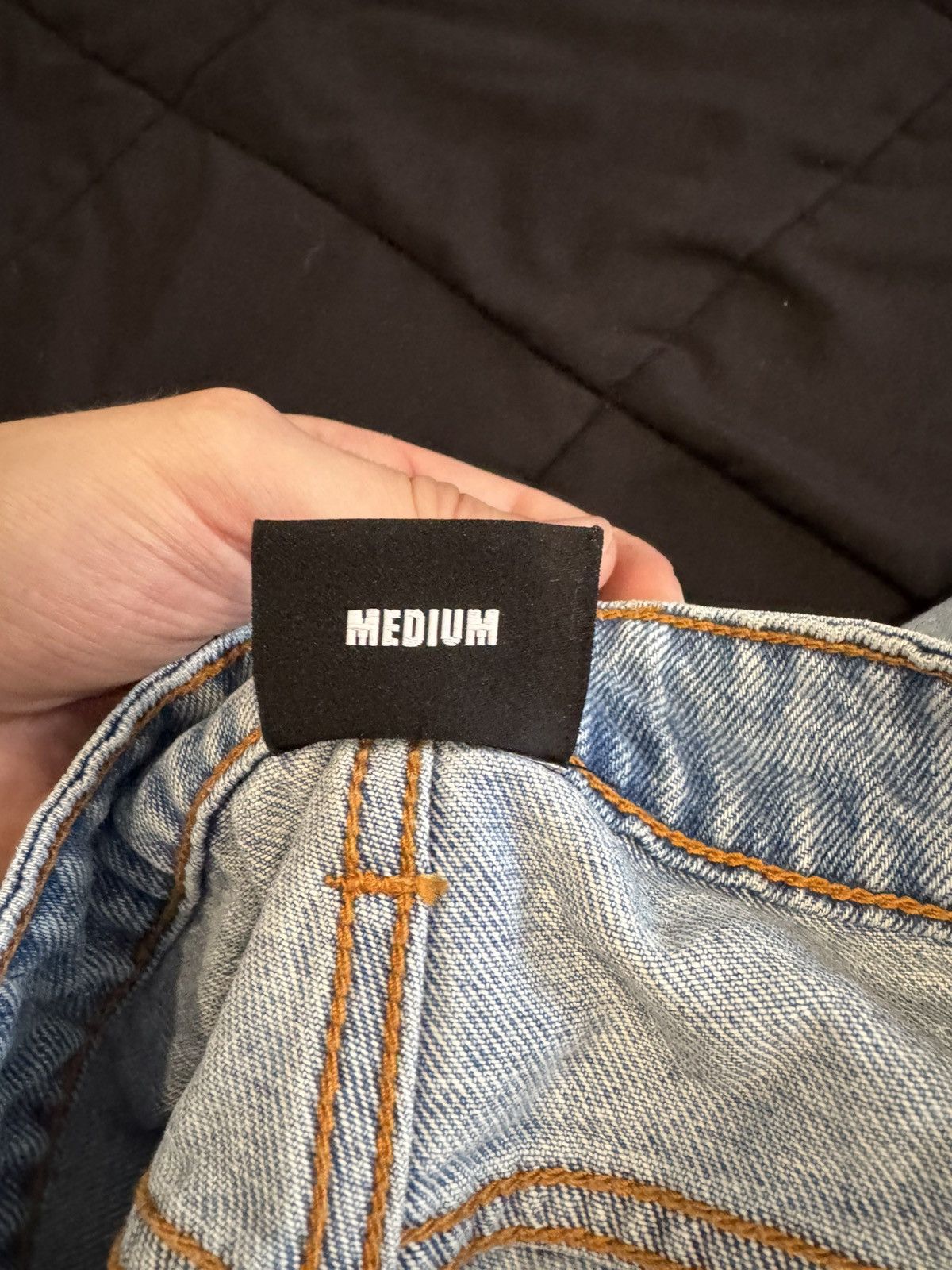 Revenge SKULL PATCH DENIM PANT INDIGO Size US 32 / EU 48 - 9 Thumbnail