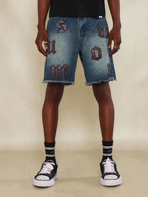 Jean Denim Jeans DRIP Shorts Jorts Size US 32 / EU 48 - 1 Thumbnail