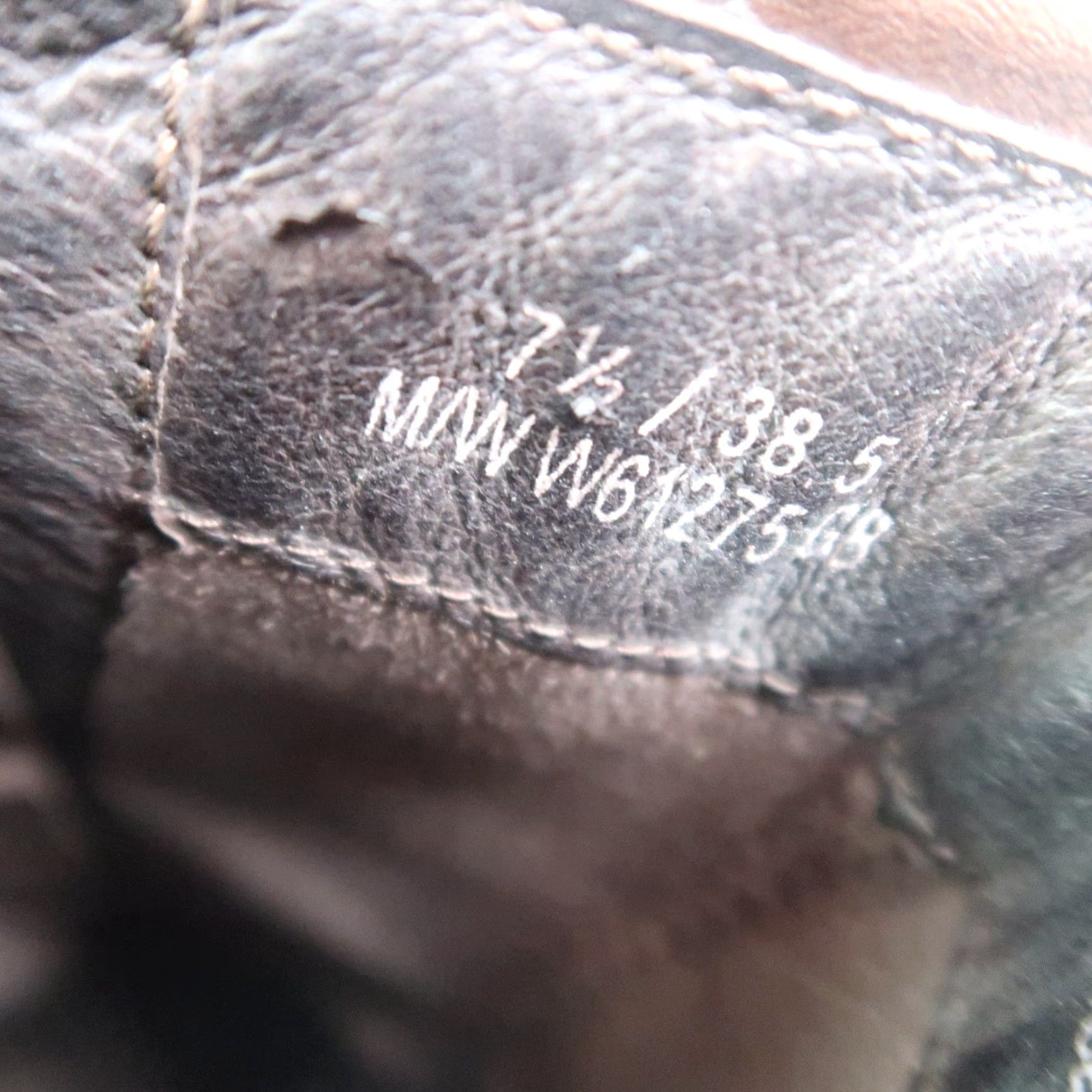 Born Born Brown Leather Boots Mid Calf Zip Closure 7.5 Women Heel 2.75" Bootie Casual Fall Spring Size 7.5 Brown Leather Mid Calf Boots Size US 8 / IT 38 - 7 Thumbnail