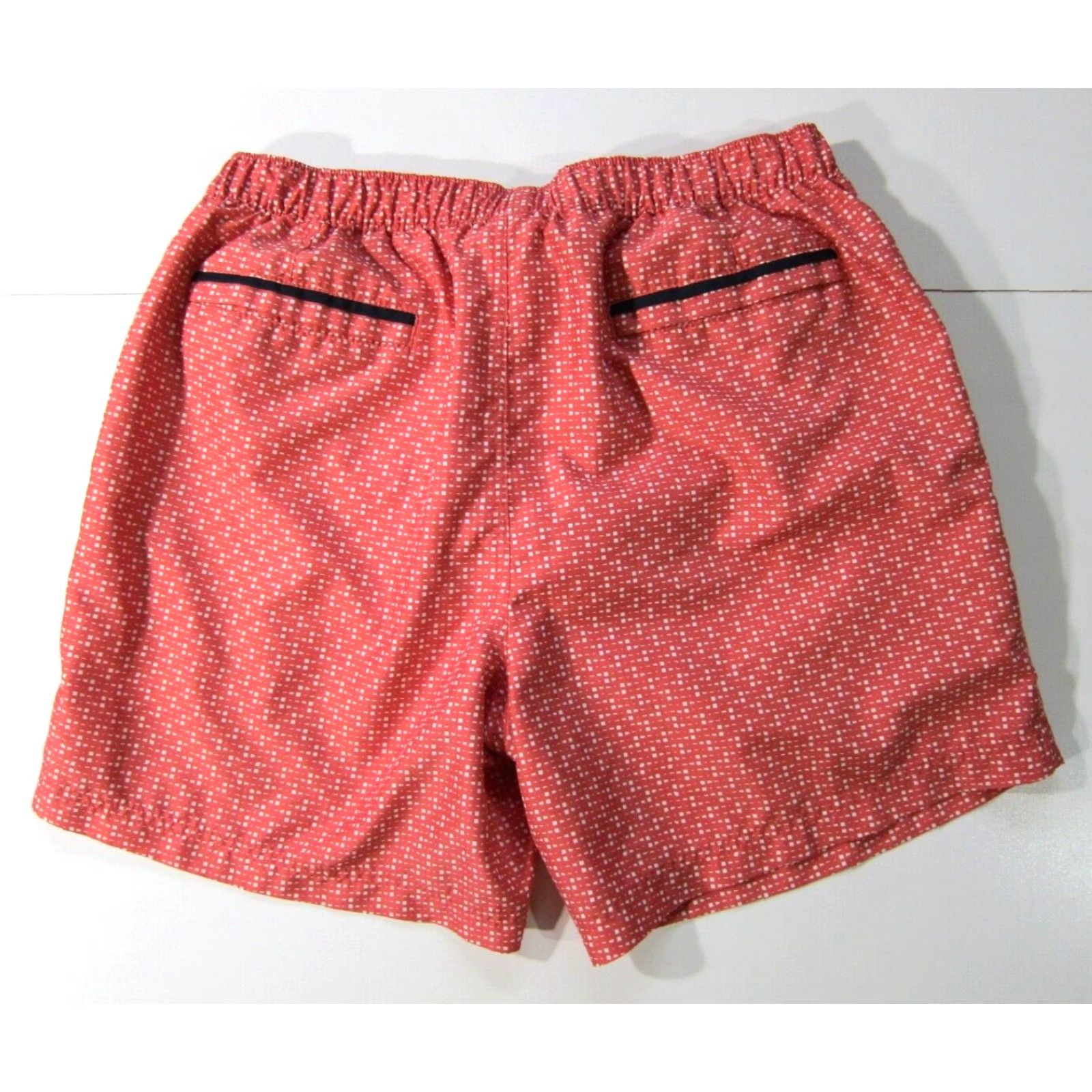 Original Penguin Penguin Munsing Wear Pink White Polka Dot Lined Pocket Swim Trunks Men Large Size US 33 - 2 Thumbnail