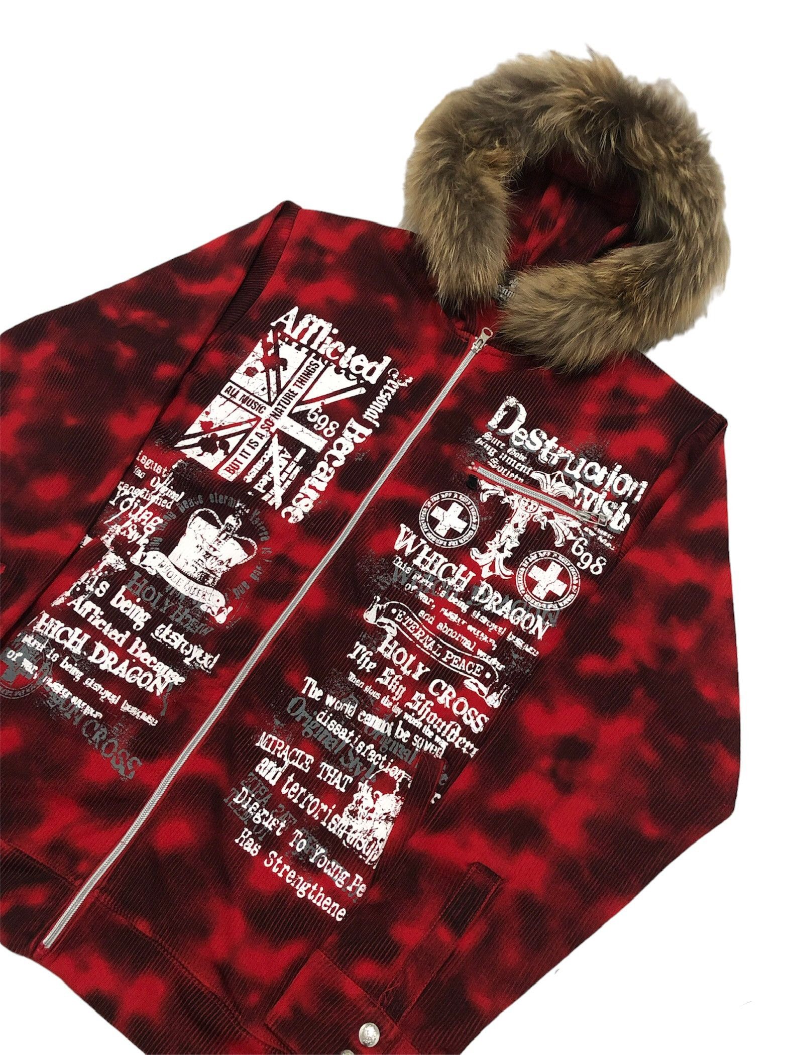 Le Grande Bleu (L.G.B.) Beaumere Gothic poem fur hoodie Size US L / EU 52-54 / 3 - 2 Thumbnail
