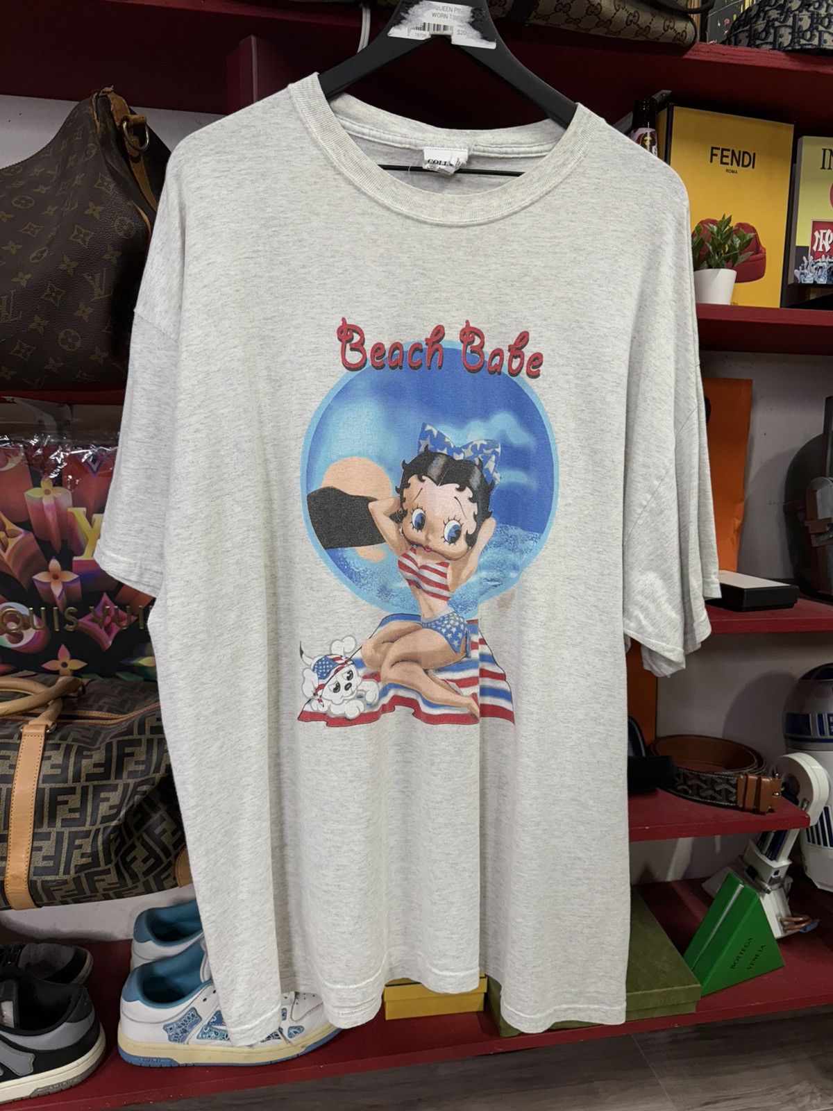 Vintage Vintage 90’s Betty Boop Sailor T-Shirt Adult Size 2XL Size US XXL / EU 58 / 5 - 4 Thumbnail