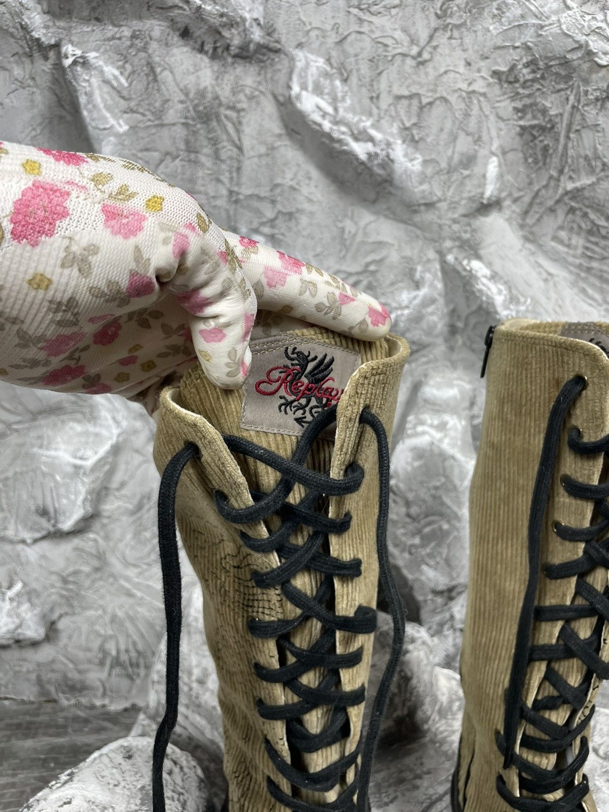 Hysteric Glamour × Japanese Brand 2000s Vintage Grunge Y2K High Dragon Logo Zip Shoes Size US 8 / IT 38 - 9 Thumbnail