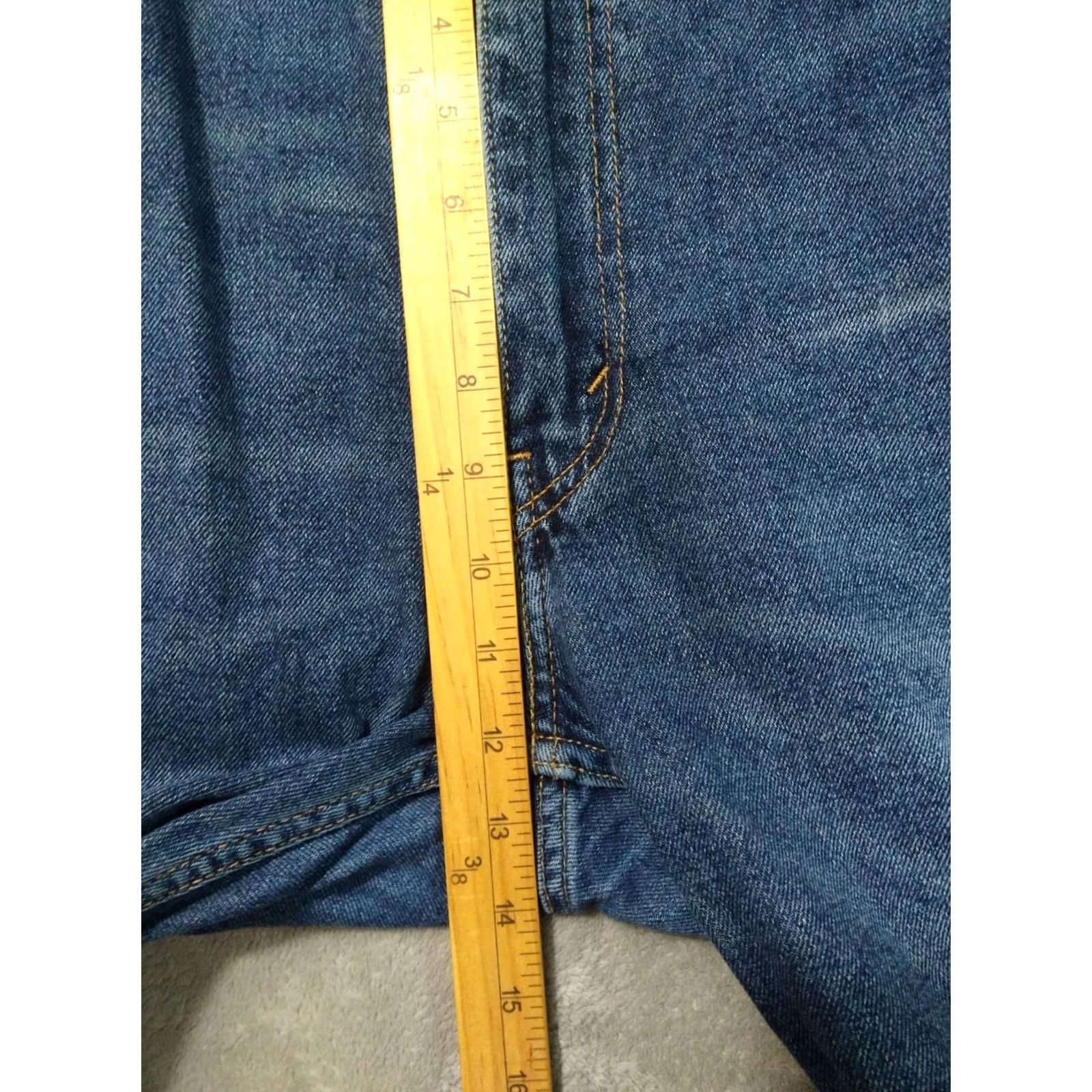 Levi's Levi's 559 Jeans Mens 40x32 Blue Denim Relaxed Straight Mid Wash Size US 40 / EU 56 - 4 Thumbnail