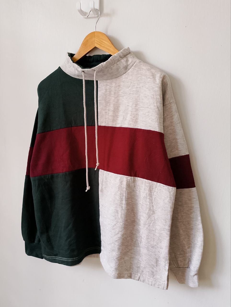 Vintage Vintage PRESTIGE GLOBAL Colour Block Rayon Sweatshirt Size US M / EU 48-50 / 2 - 3 Thumbnail