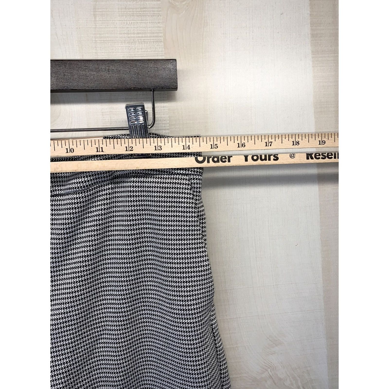 Vintage VINTAGE Eliane Rose Women’s SZ 6 Modern Fit Houndstooth Print Pants Career/Office NWT Size 28" / US 6 / IT 42 - 2 Thumbnail