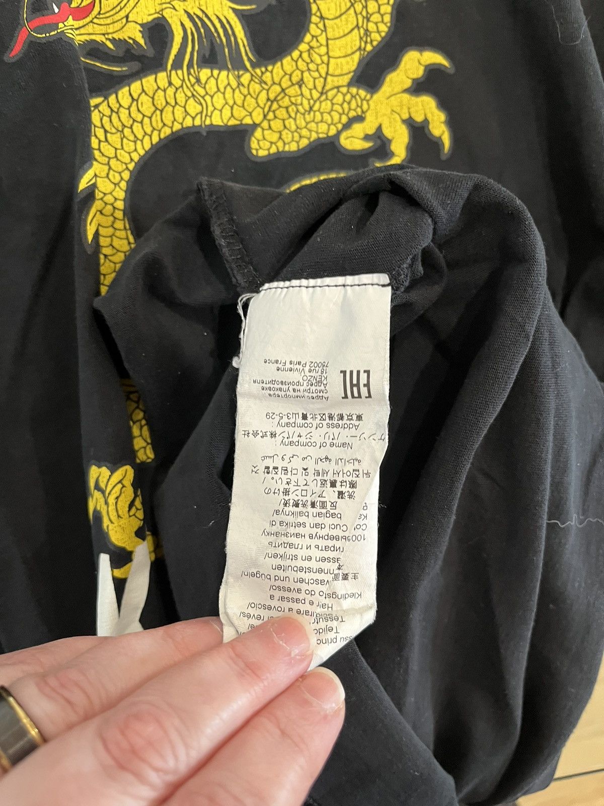 Kenzo KENZO dragon tee Size US XL / EU 56 / 4 - 4 Thumbnail
