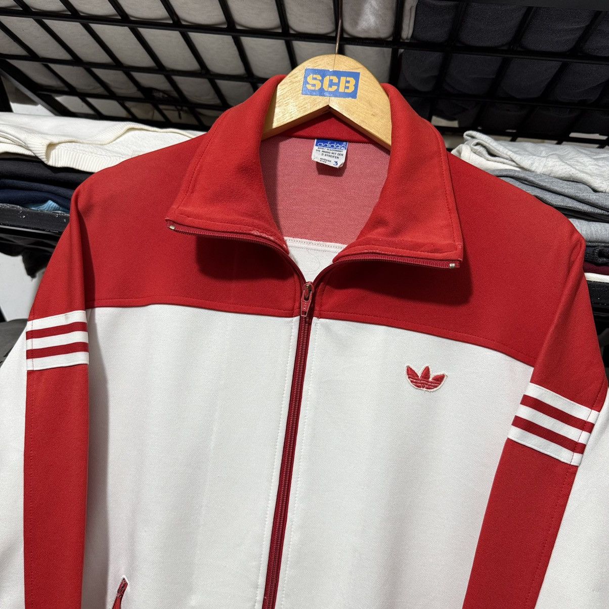 Vintage Vintage 80s 90s adidas germany two tone track top Size US M / EU 48-50 / 2 - 2 Thumbnail