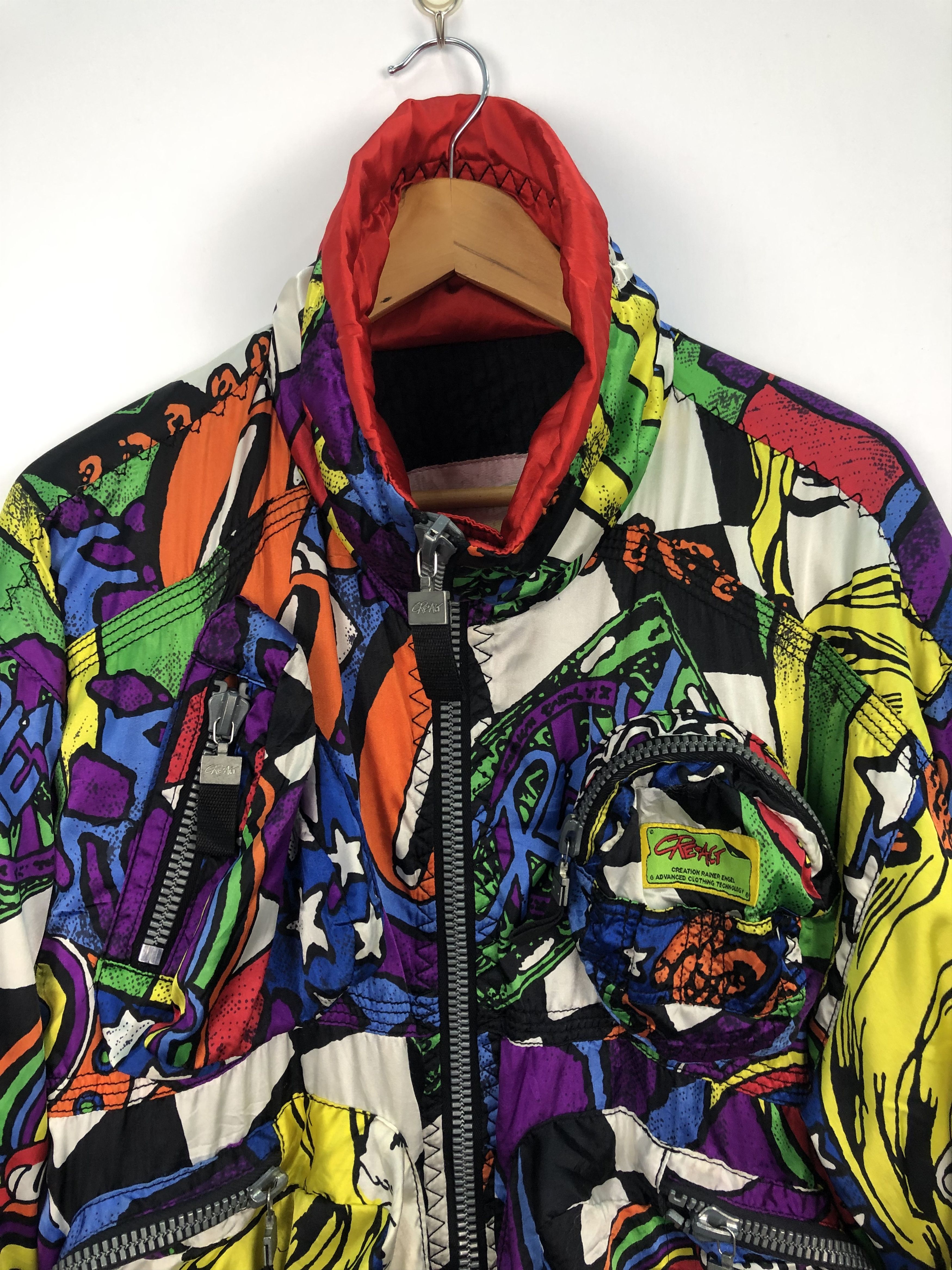 Other Vintage Japanese Designer Art Multicolour Jacket J0108 Size US L / EU 52-54 / 3 - 2 Thumbnail