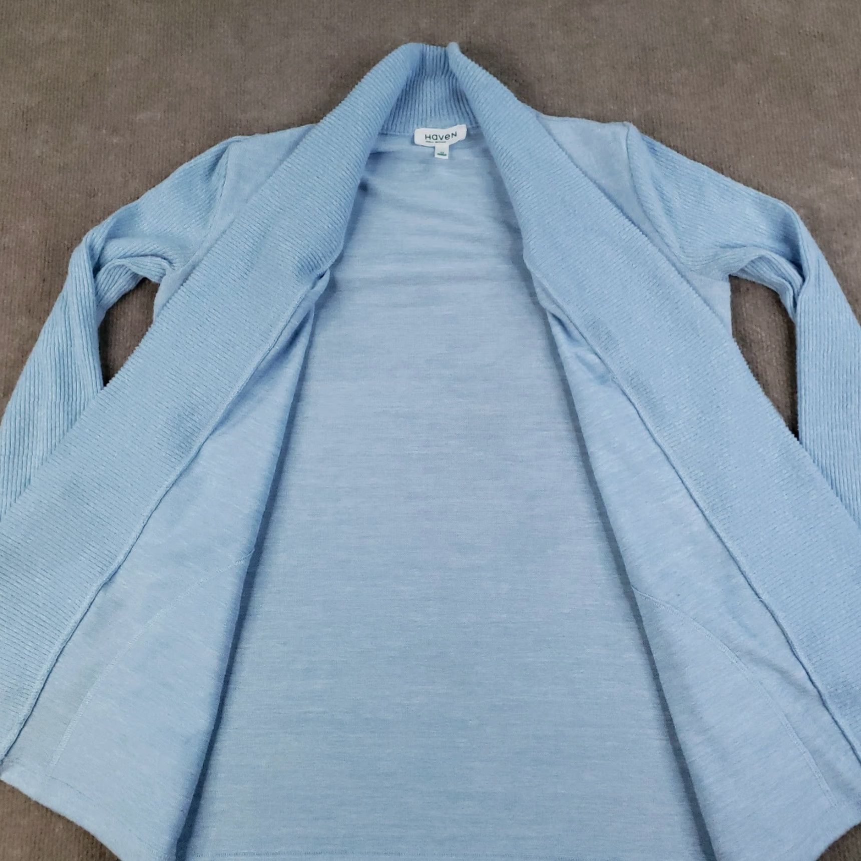 Vintage Haven Well Within Cardigan Women XS Blue Open Front Soft Pockets Stretch Size XS / US 0-2 / IT 36-38 - 6 Thumbnail